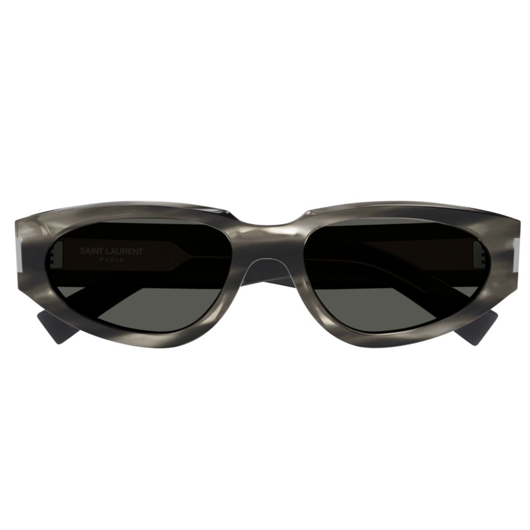 Saint Laurent Sl 618004 Havana Crystal Grey In Black