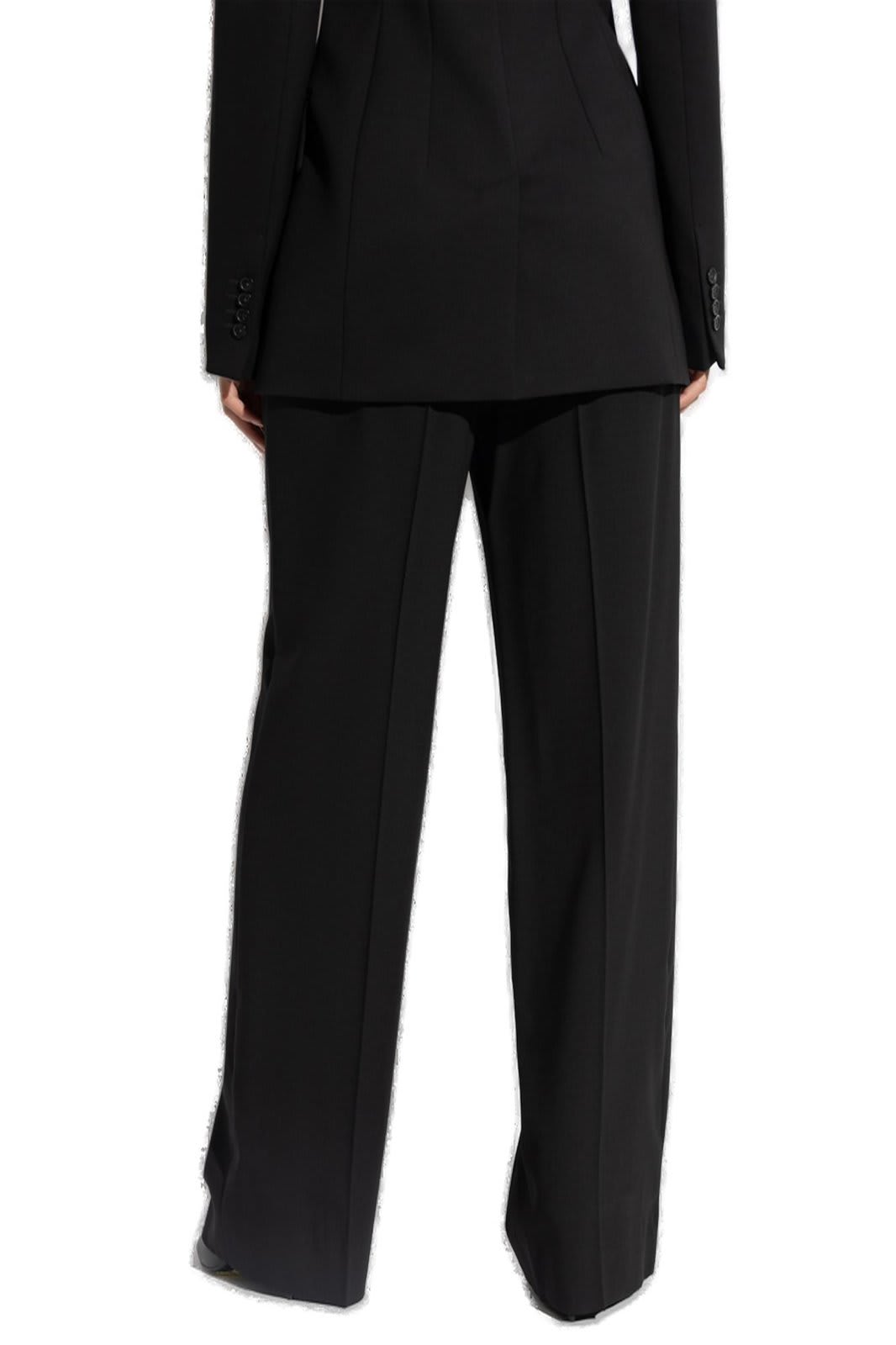 Dolce & Gabbana Pressed-crease Trousers In Nero