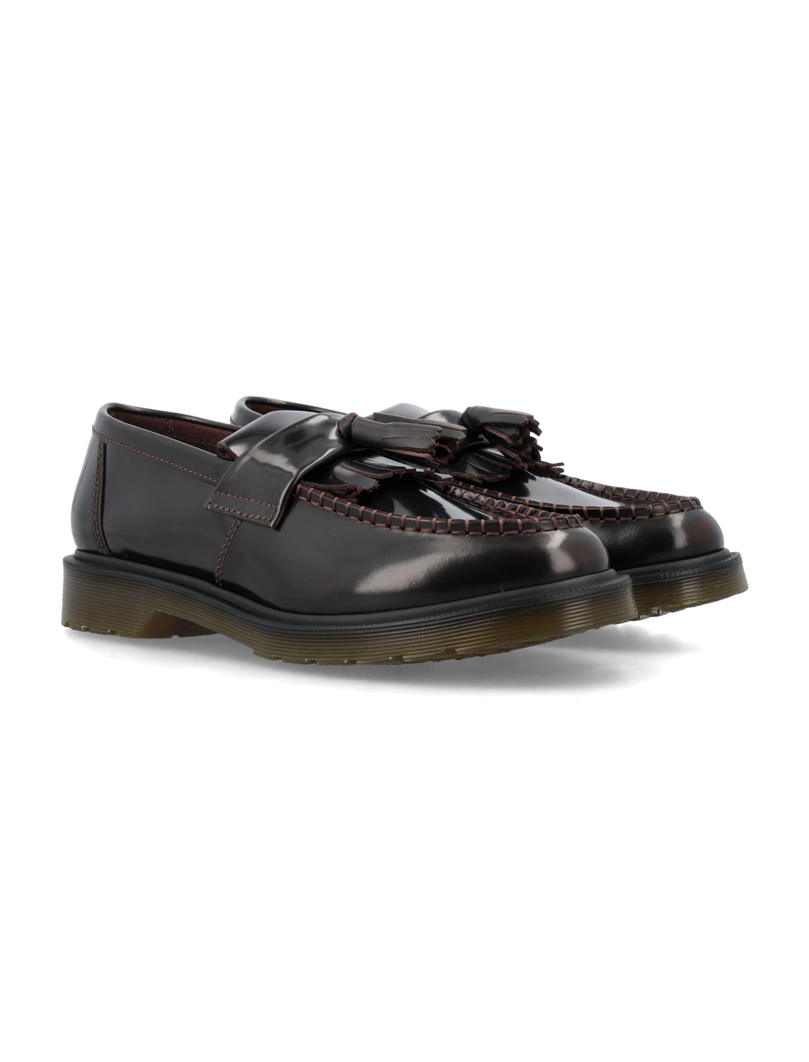 Shop Dr. Martens' Adrian Tassel Loafers In Cherry Red Arcadia