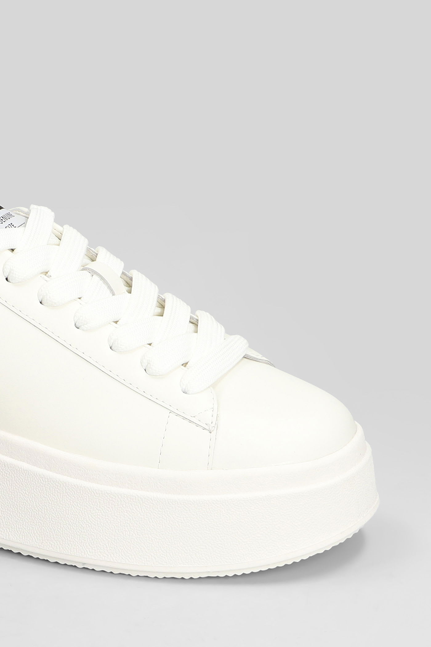 Ash Low Top Leather Platform Sneakers In White