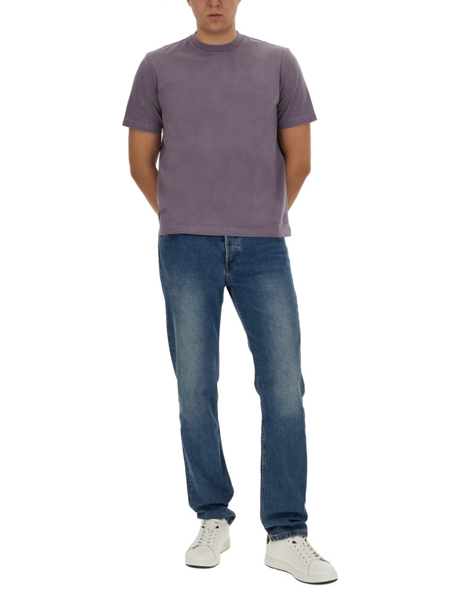 Shop Ps By Paul Smith T-shirt With Logo In Purple
