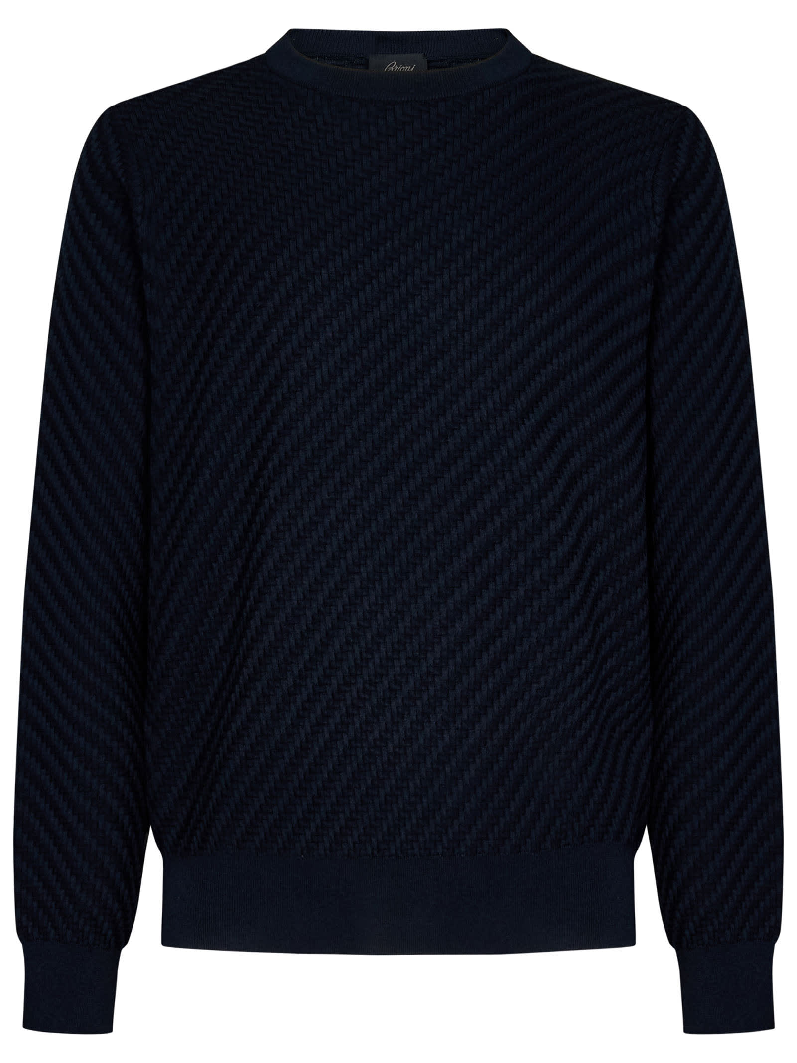 Shop Brioni Sweater In Blue