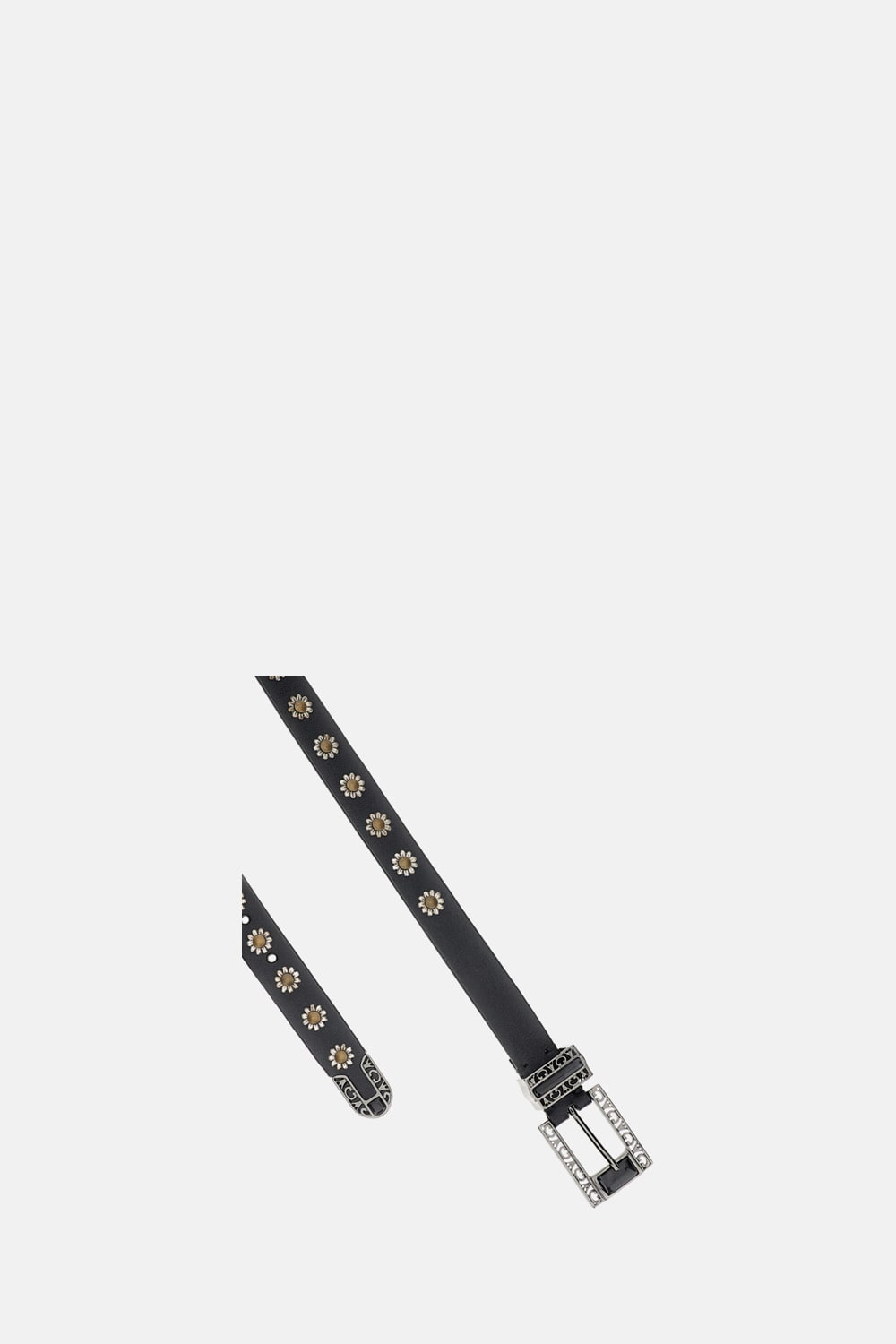 Golden Goose Belt With Amber Inserts In Black
