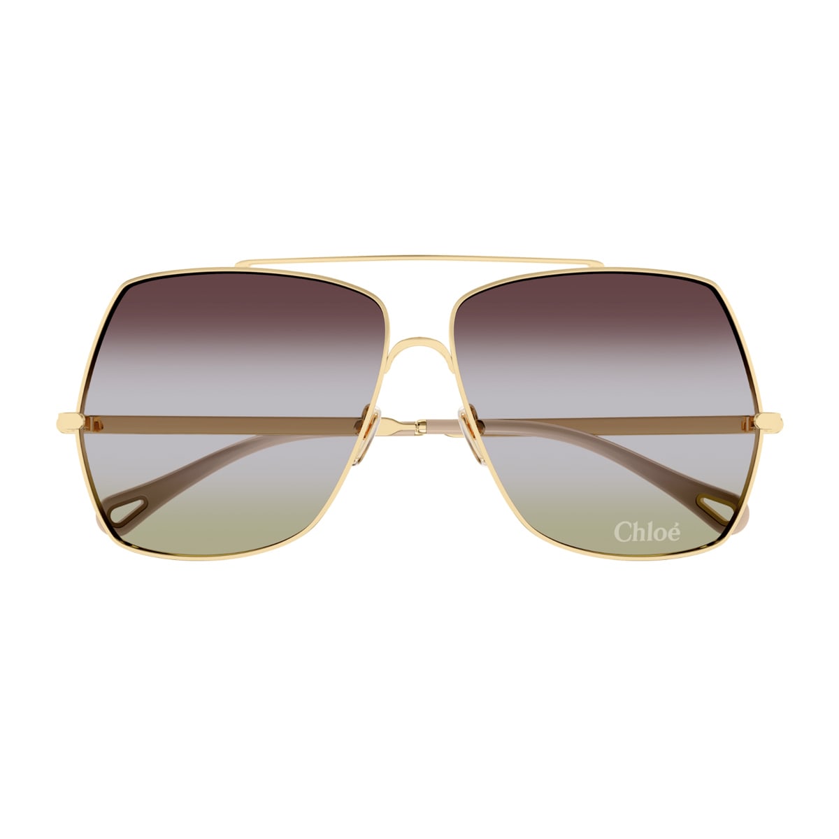 Chloé Ch0278s Linea Chloé 002 Gold Green Sunglasses