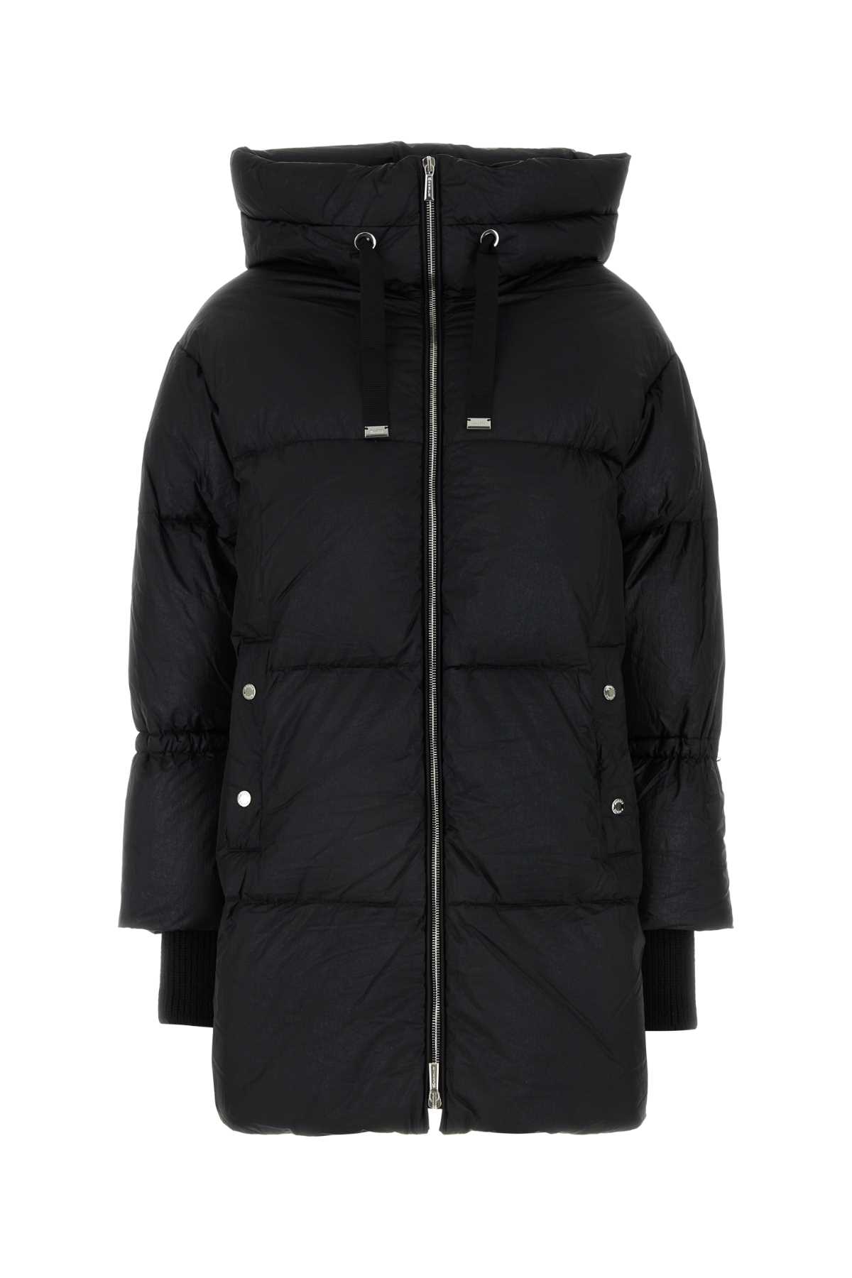 Black Nylon Justine Down Jacket