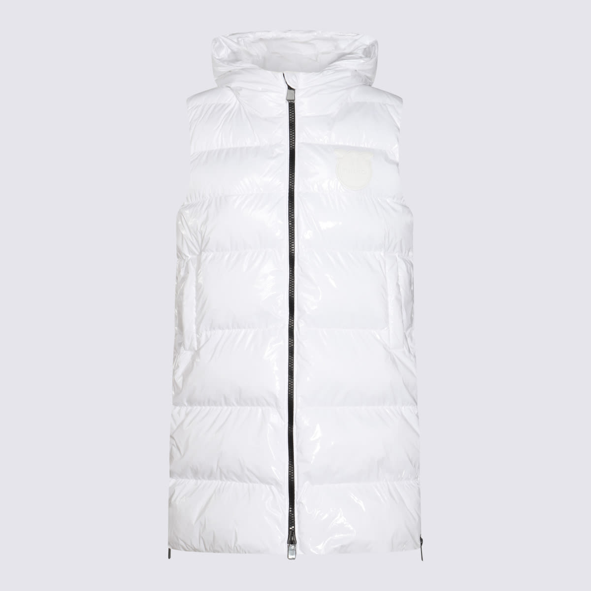 Shop Pinko White Down Jacket