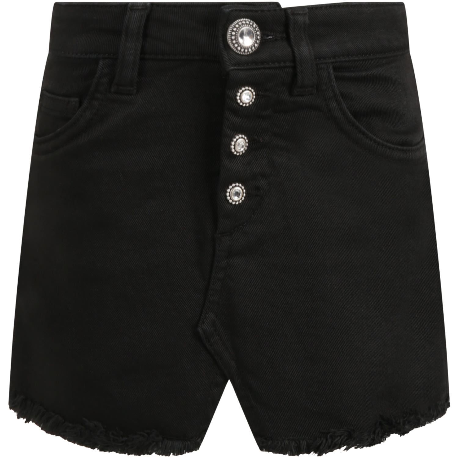 Dondup Black Skirt For Girl
