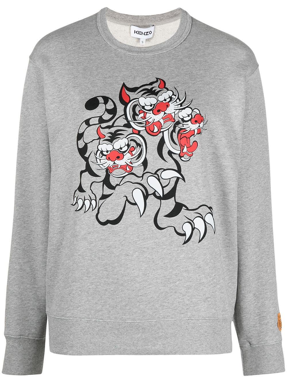 Kenzo Cotton Sweatshirt With Graphic Print