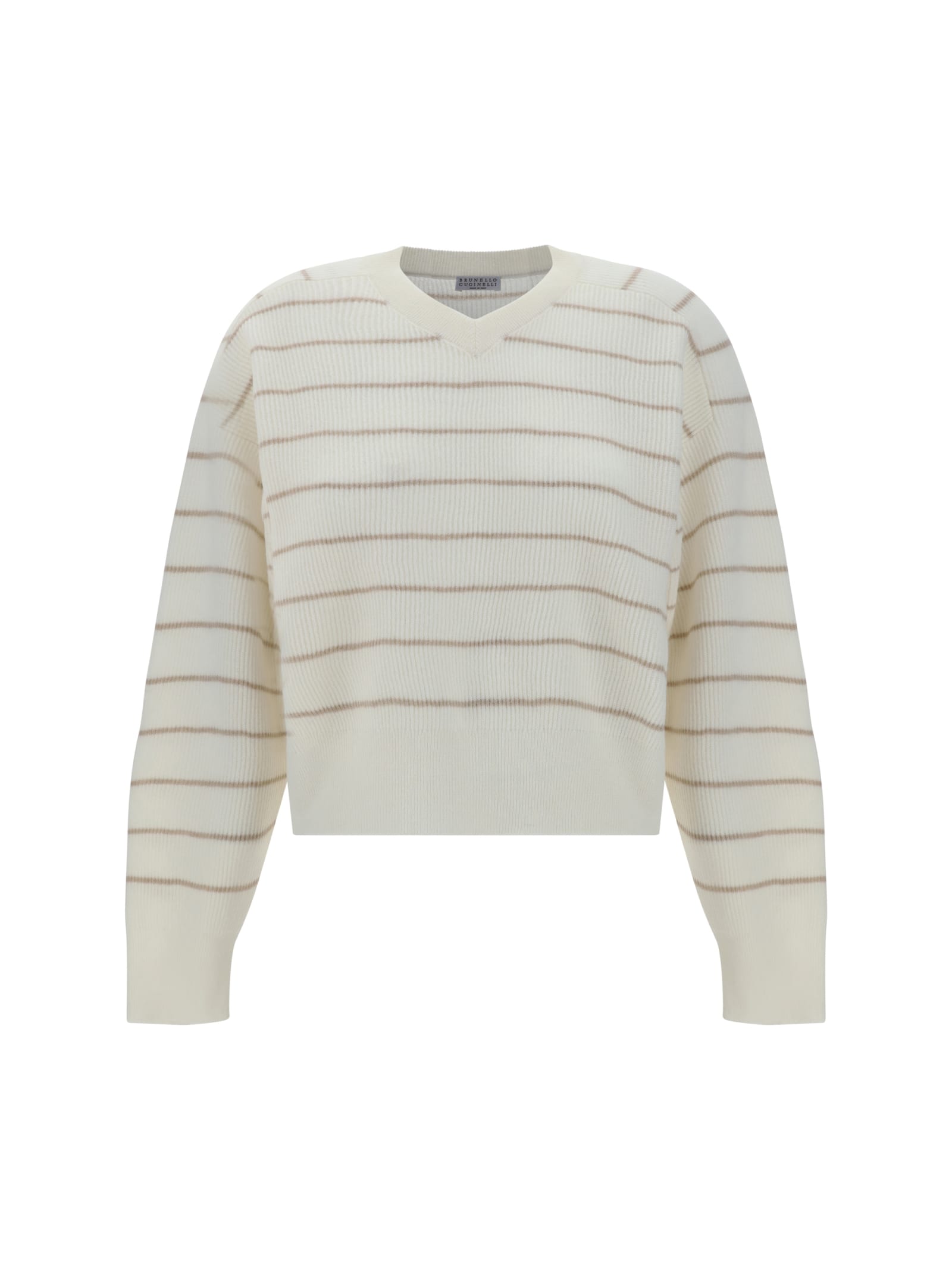 Shop Brunello Cucinelli Sweater In Brown/neutrals