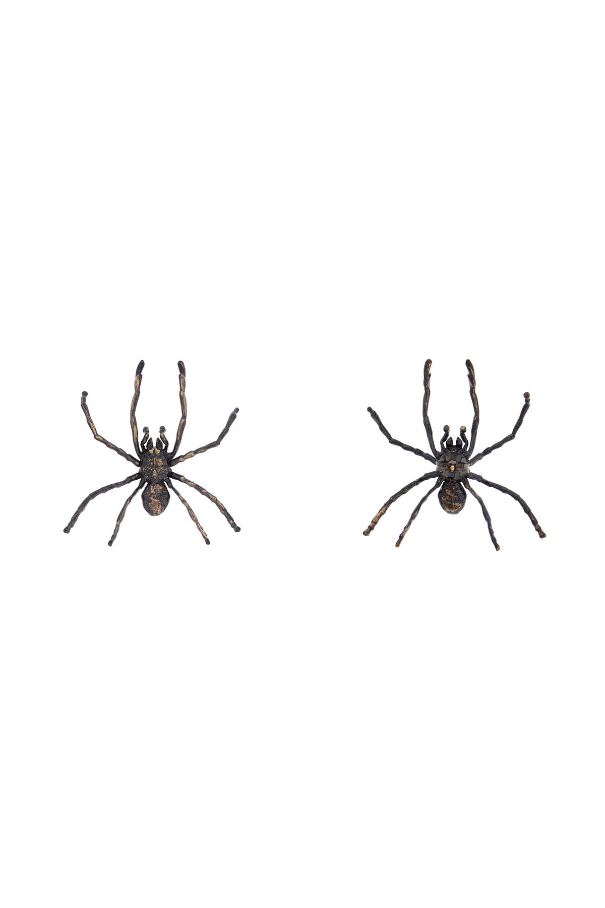 Shop Y/project Spider-shaped Earrings For A Unique And In Brushed Black/copper (grey)