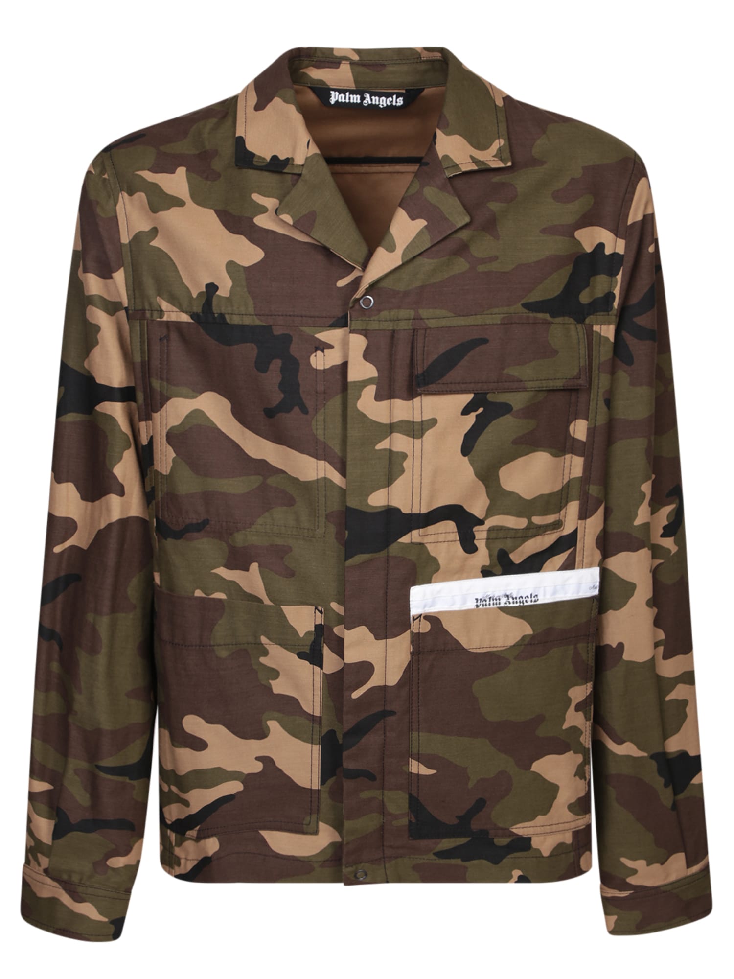 Shop Palm Angels Sartorial Tape Jacket In Green