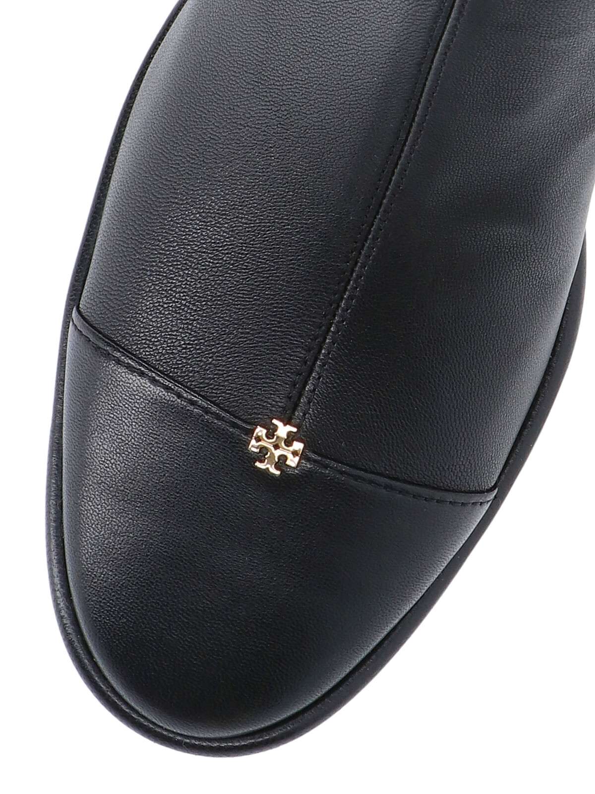 Tory Burch High Leather Boots In Black