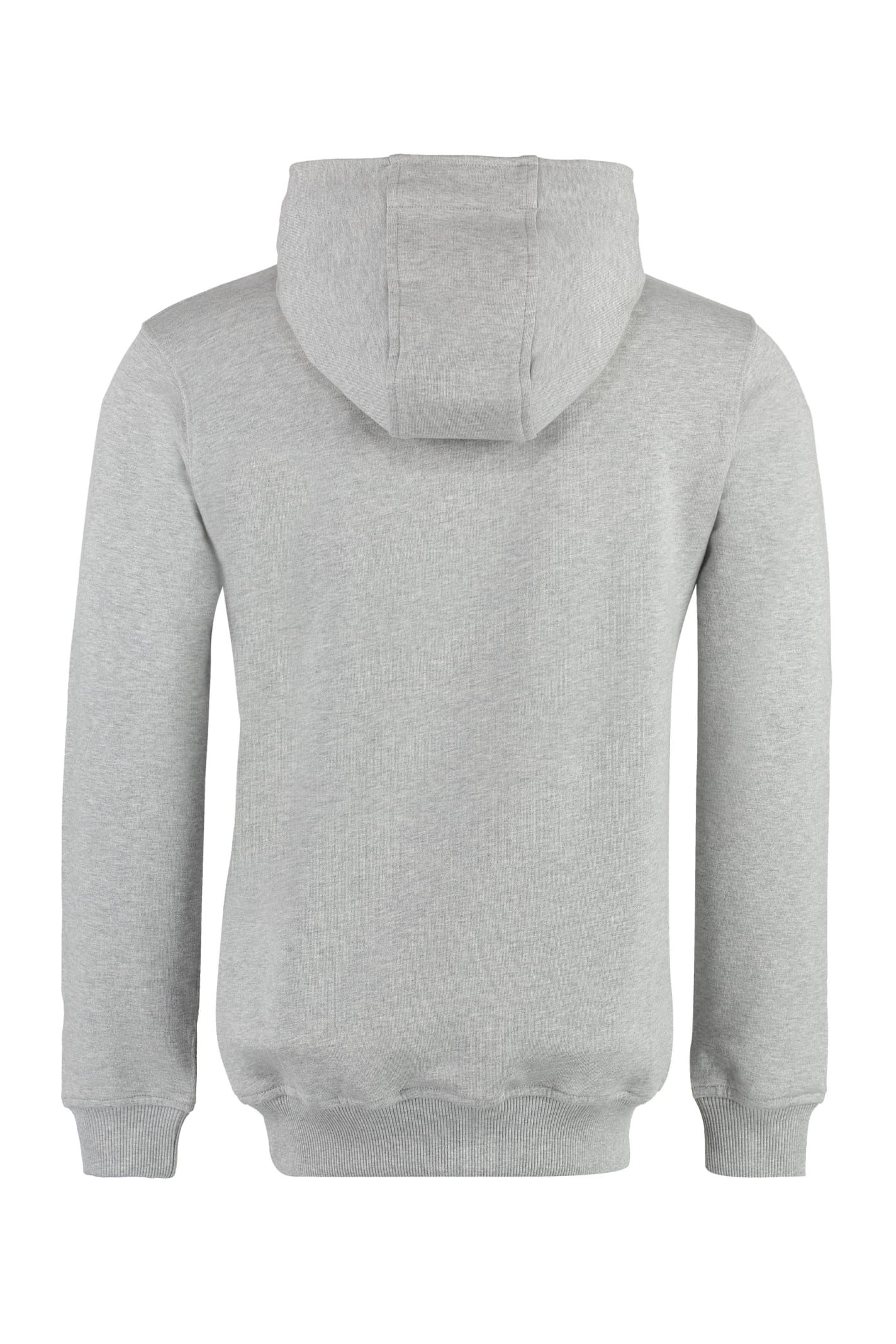 Shop Comme Des Garçons Shirt Cotton Hoodie In Grey