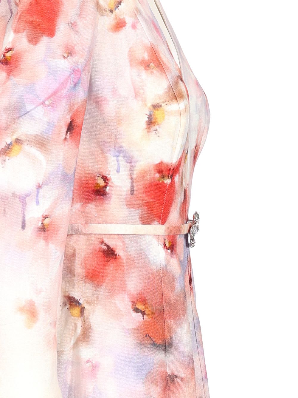 Shop Zimmermann Floral Midi Dress In Multicolour