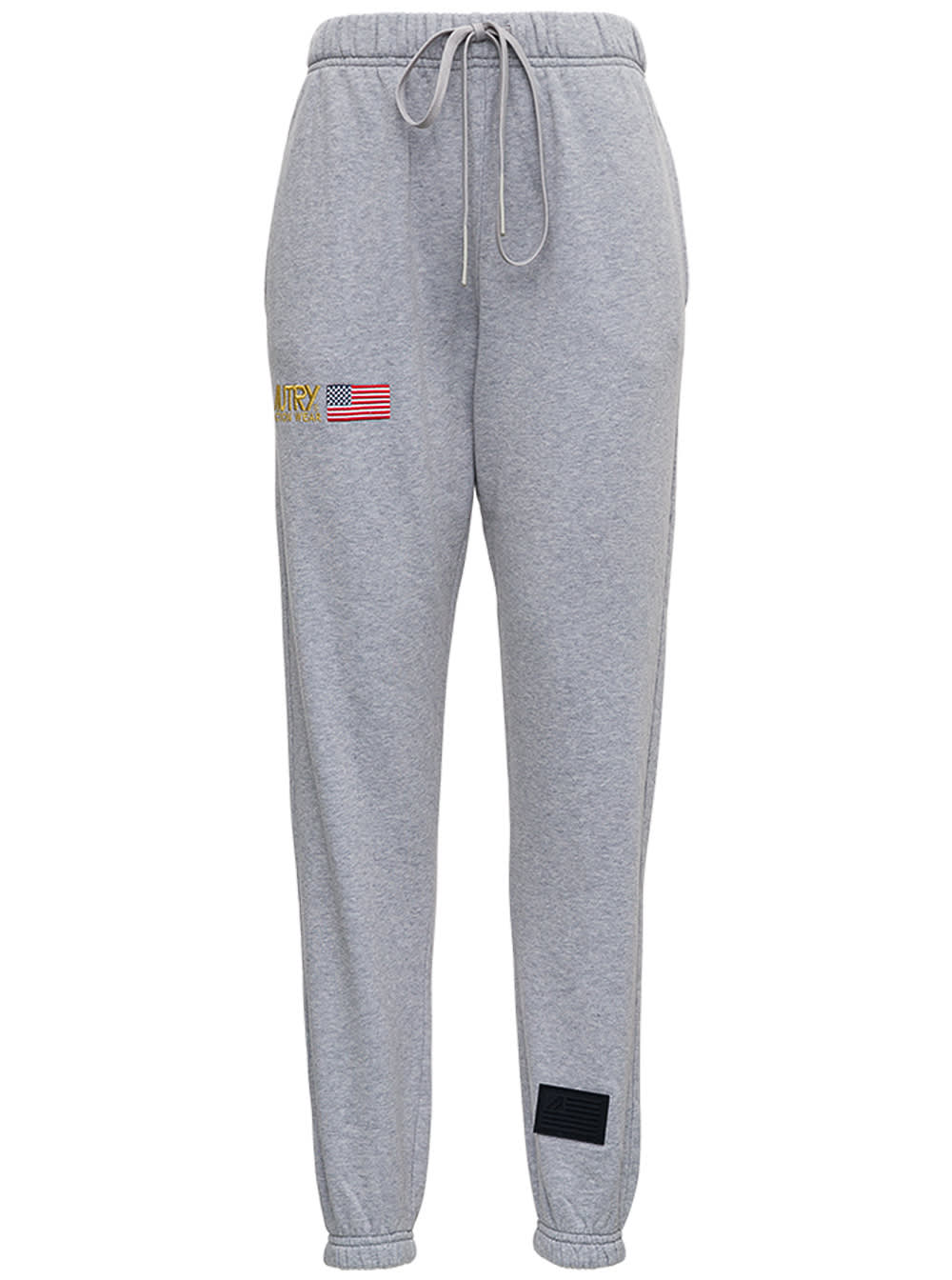 Autry Grey Cotton Joggers With Logo