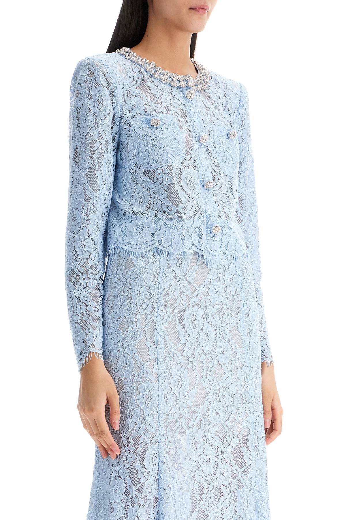 SELF-PORTRAIT LONG-SLEEVED LACE TOP FOR WOMEN