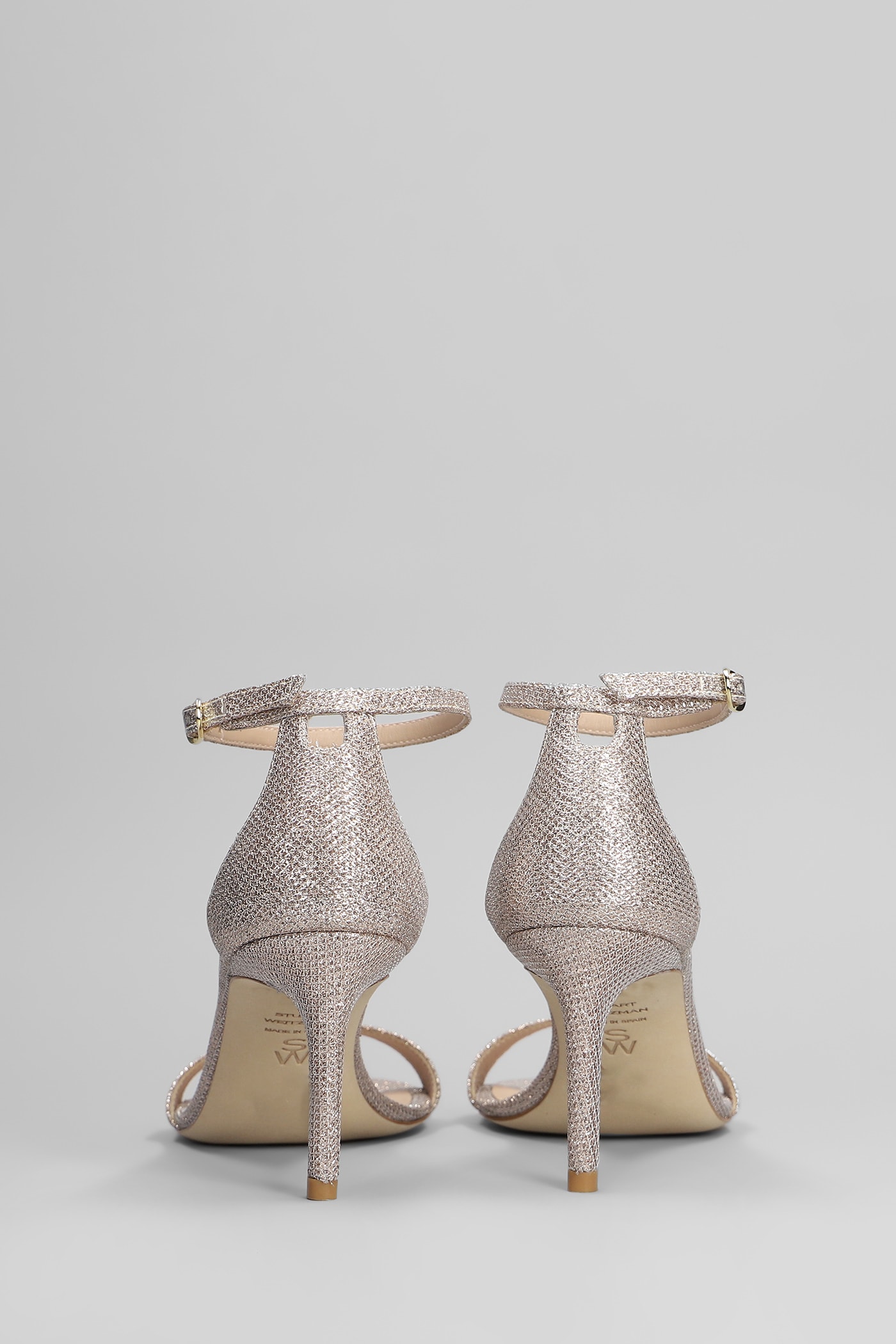 Stuart Weitzman Nudist Ii 75 Sandals In Gold