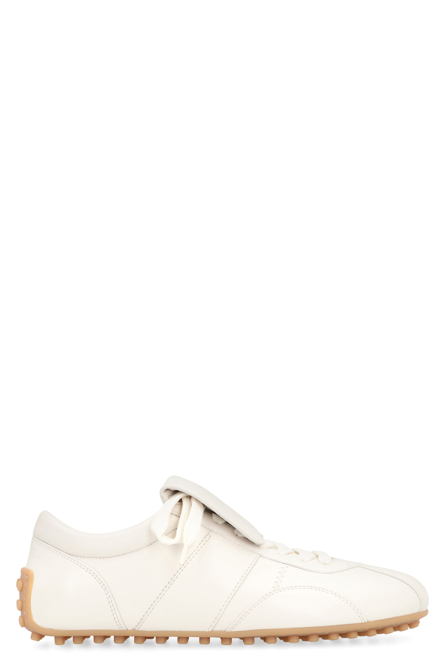 Tod's Tods T-marathon Leather Sneakers In White