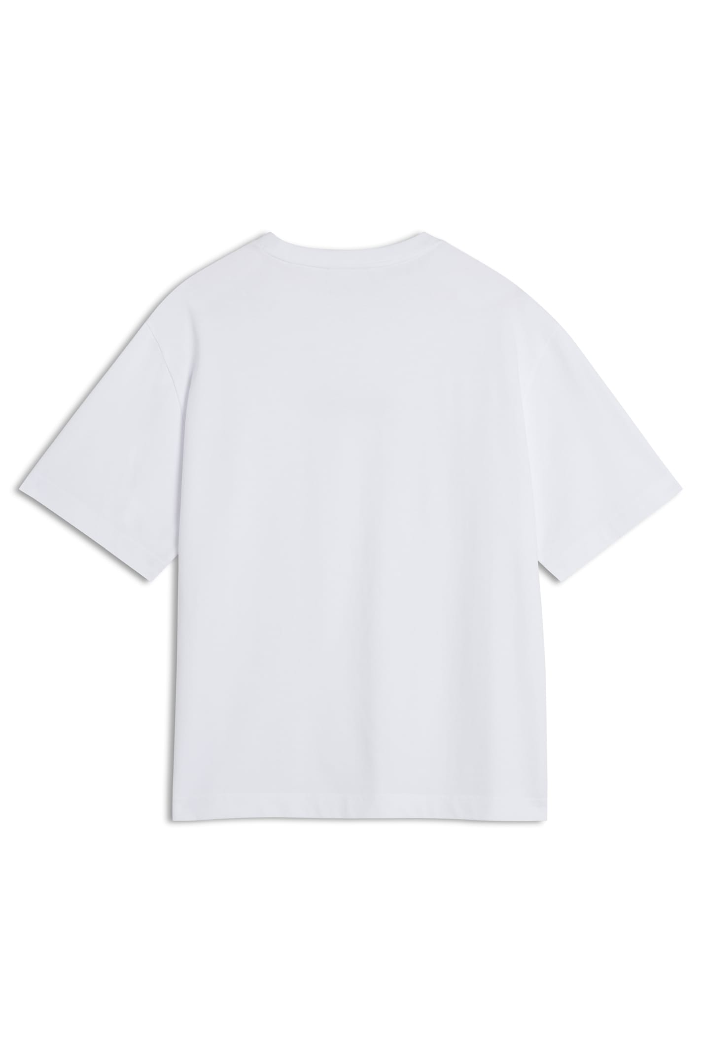Maison Kitsuné Maison Kitsune Line Handwriting Oversized T-shirt In White
