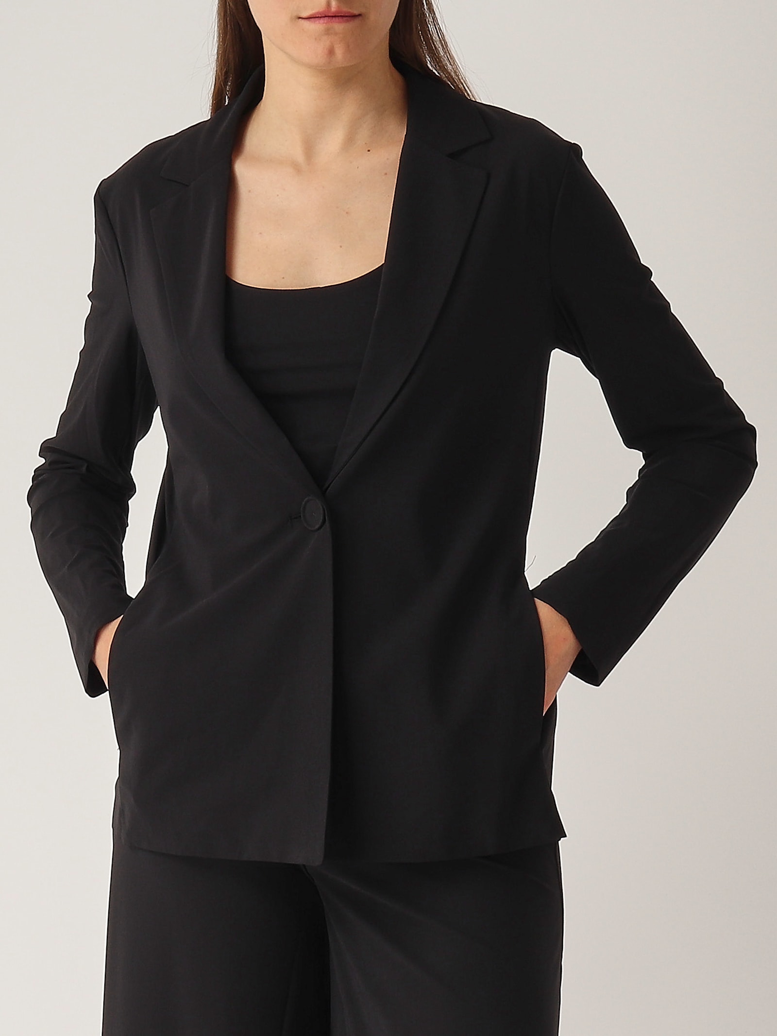 Maliparmi Poliammide Jacket In Black