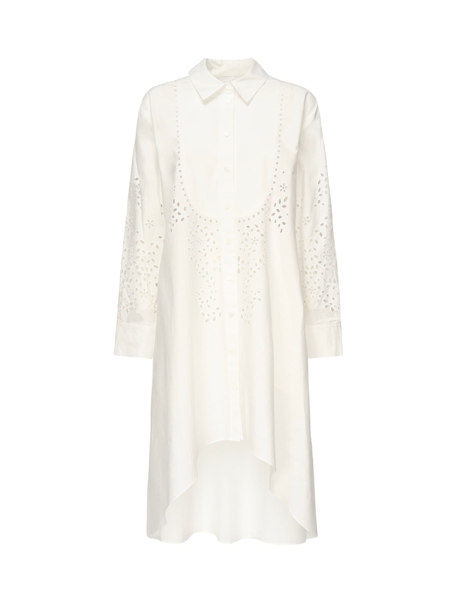 Embroidered Shirt Dress