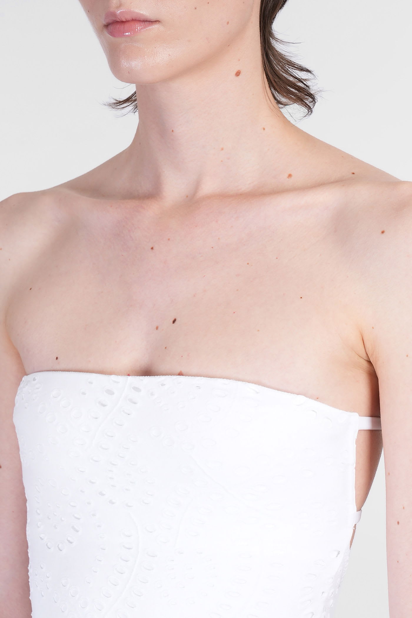Mc2 Saint Barth Kayla Beachwear In White Polyamide In White