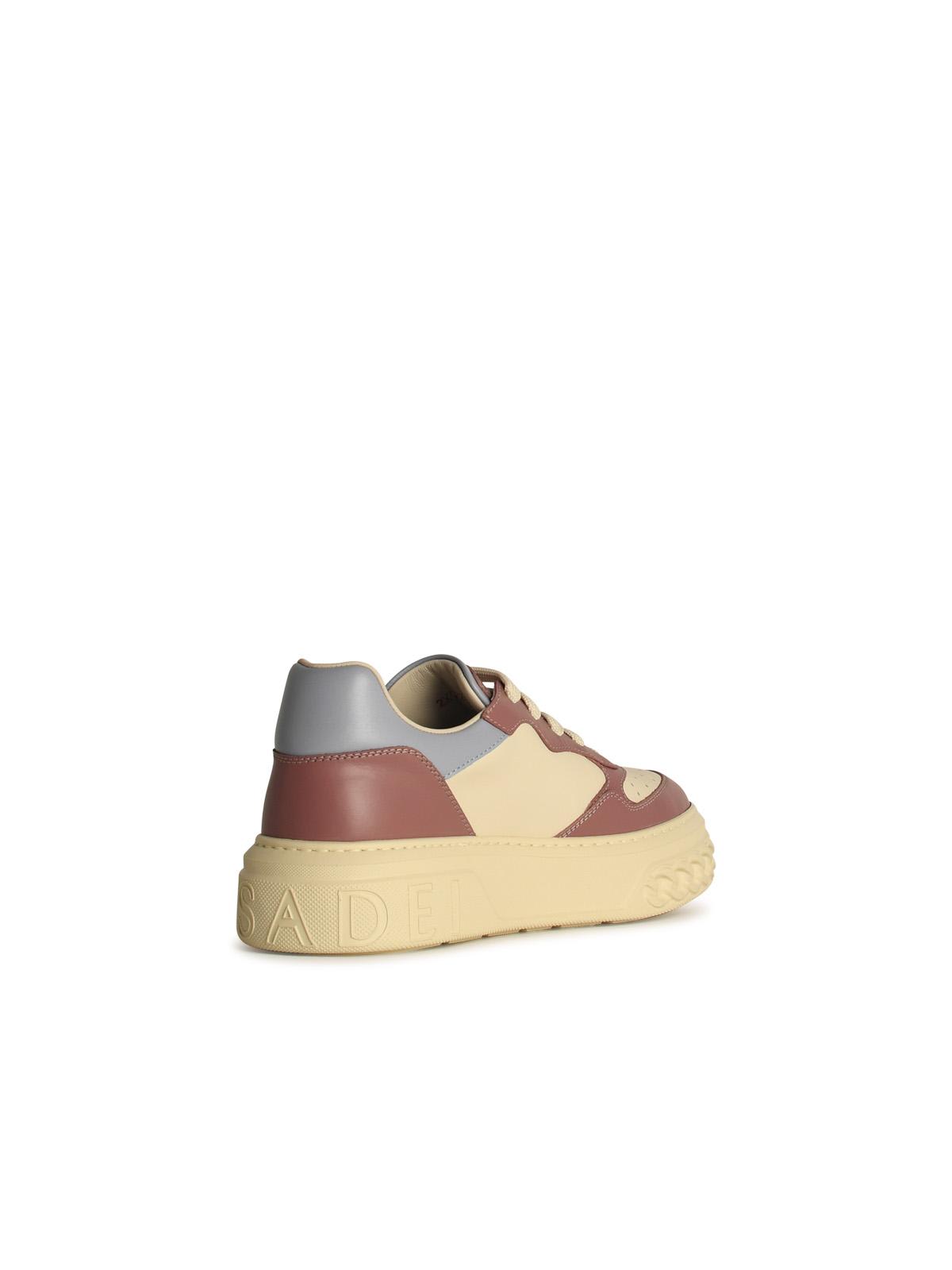 Shop Casadei Off Road Multicolor Leather Sneakers