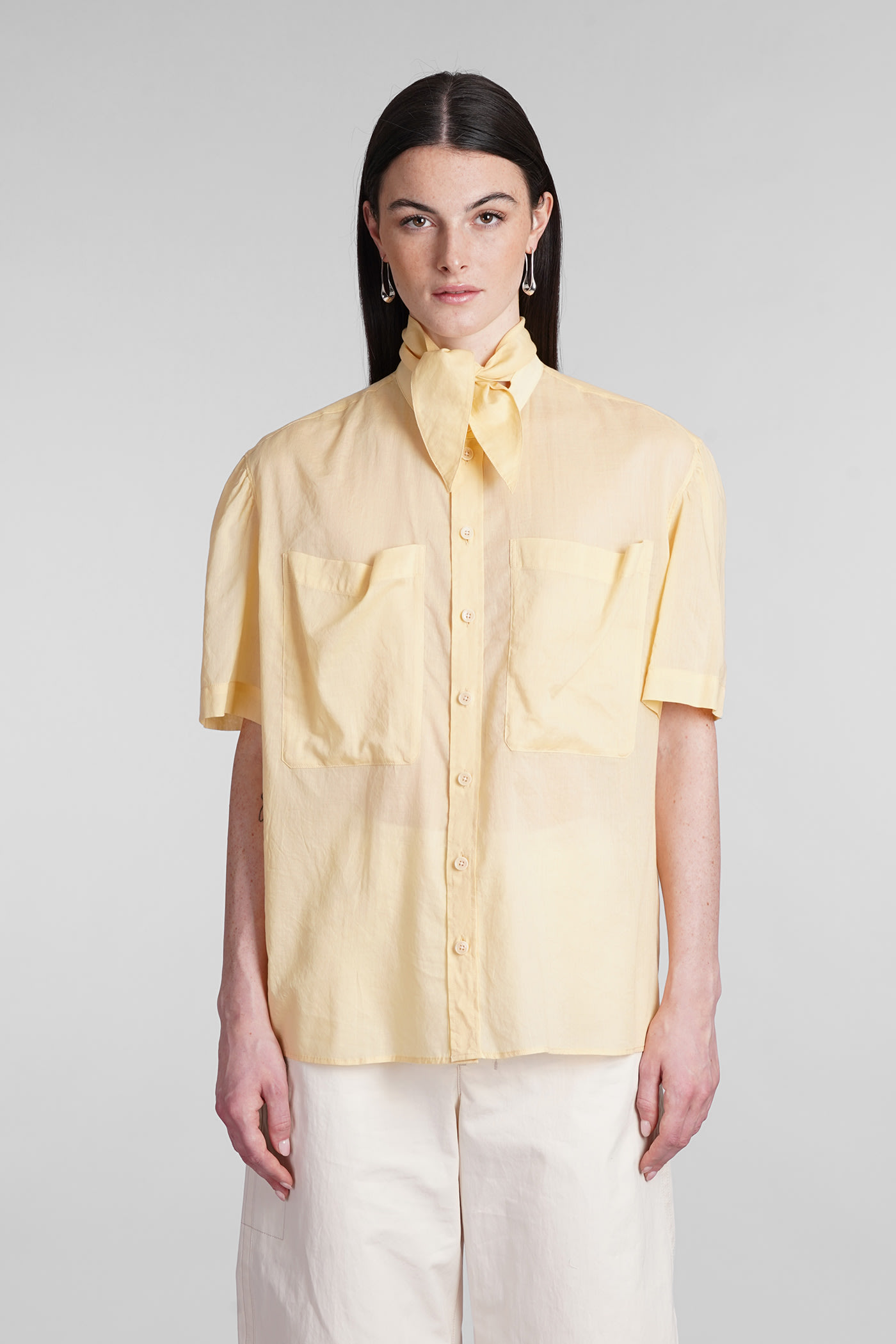 Shirt In Yellow Cotton