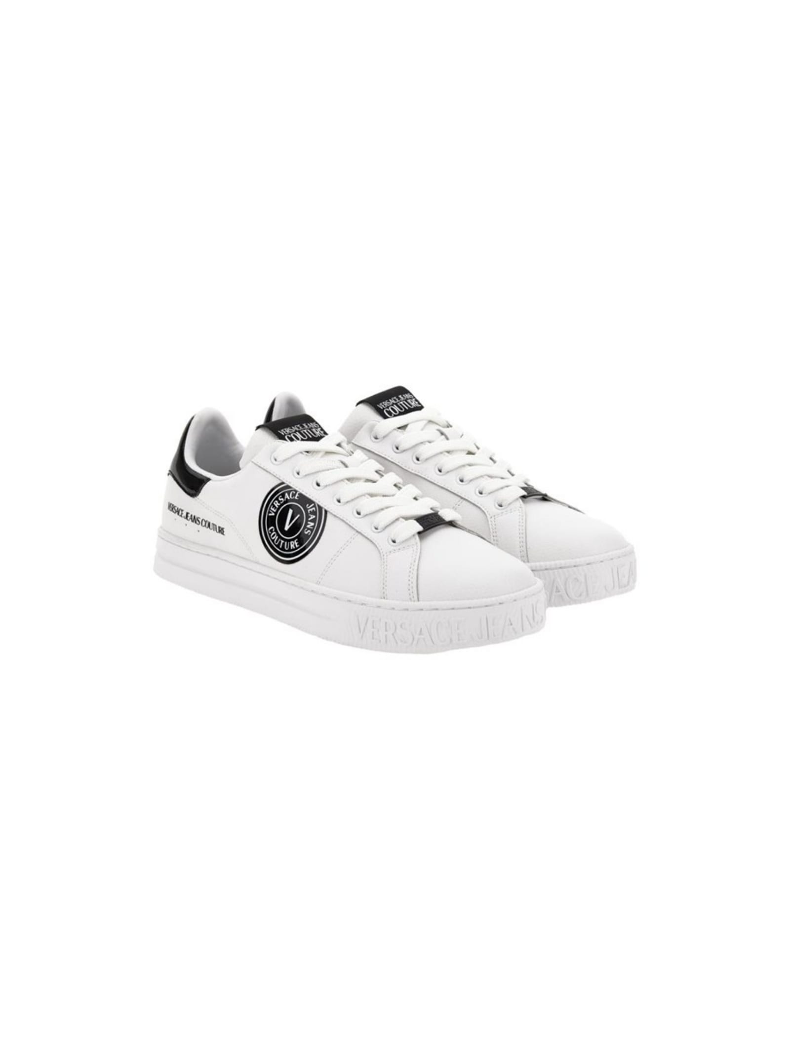 Versace Jeans Couture Mens Sneakers White And Black