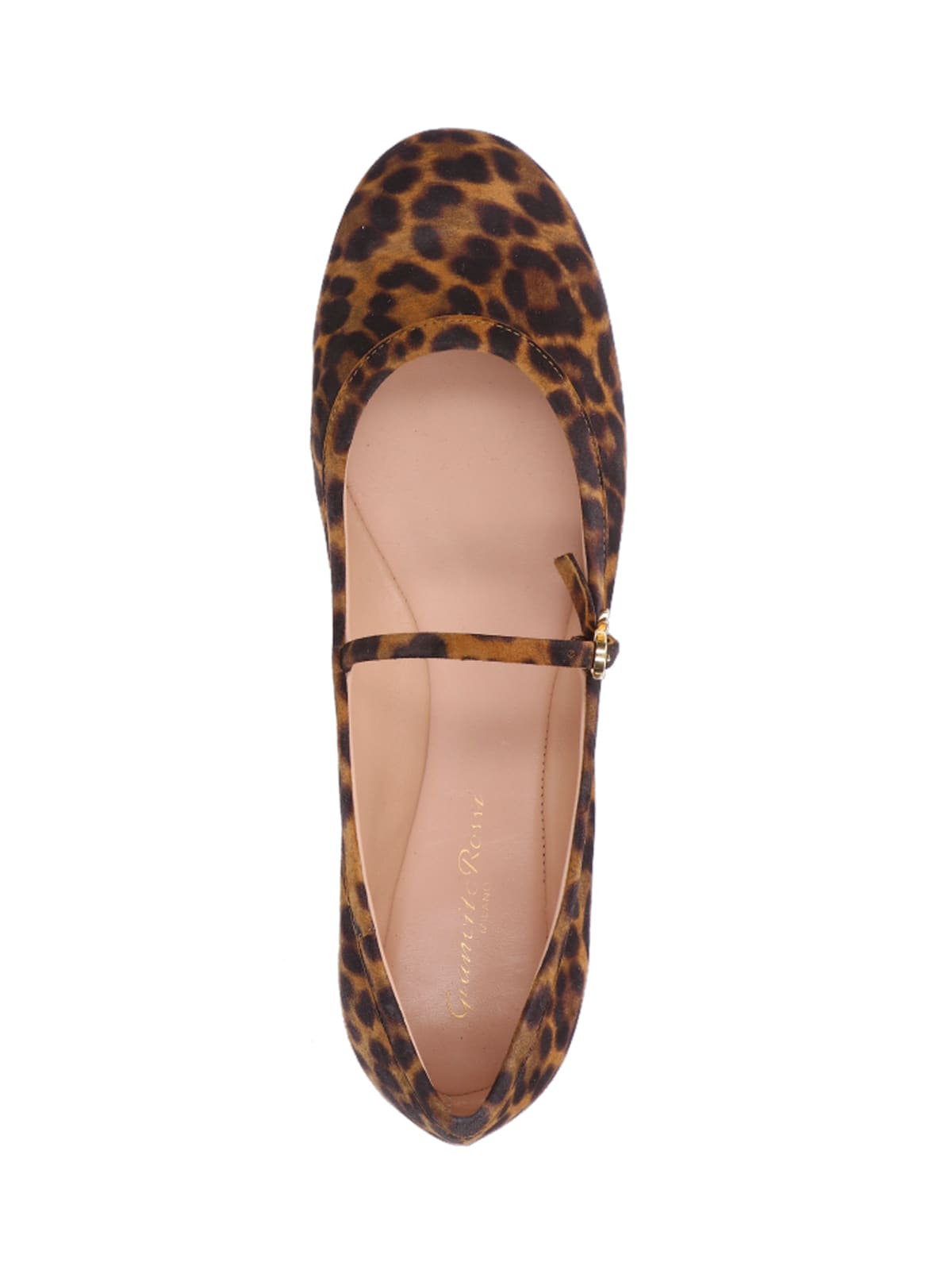 Shop Gianvito Rossi Carla Ballet Flats In Brown