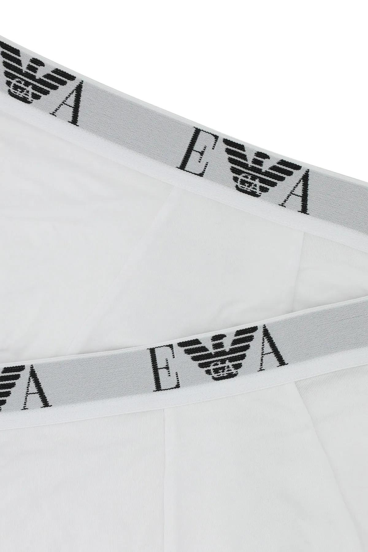 Shop Emporio Armani White Stretch Cotton Boxer Set