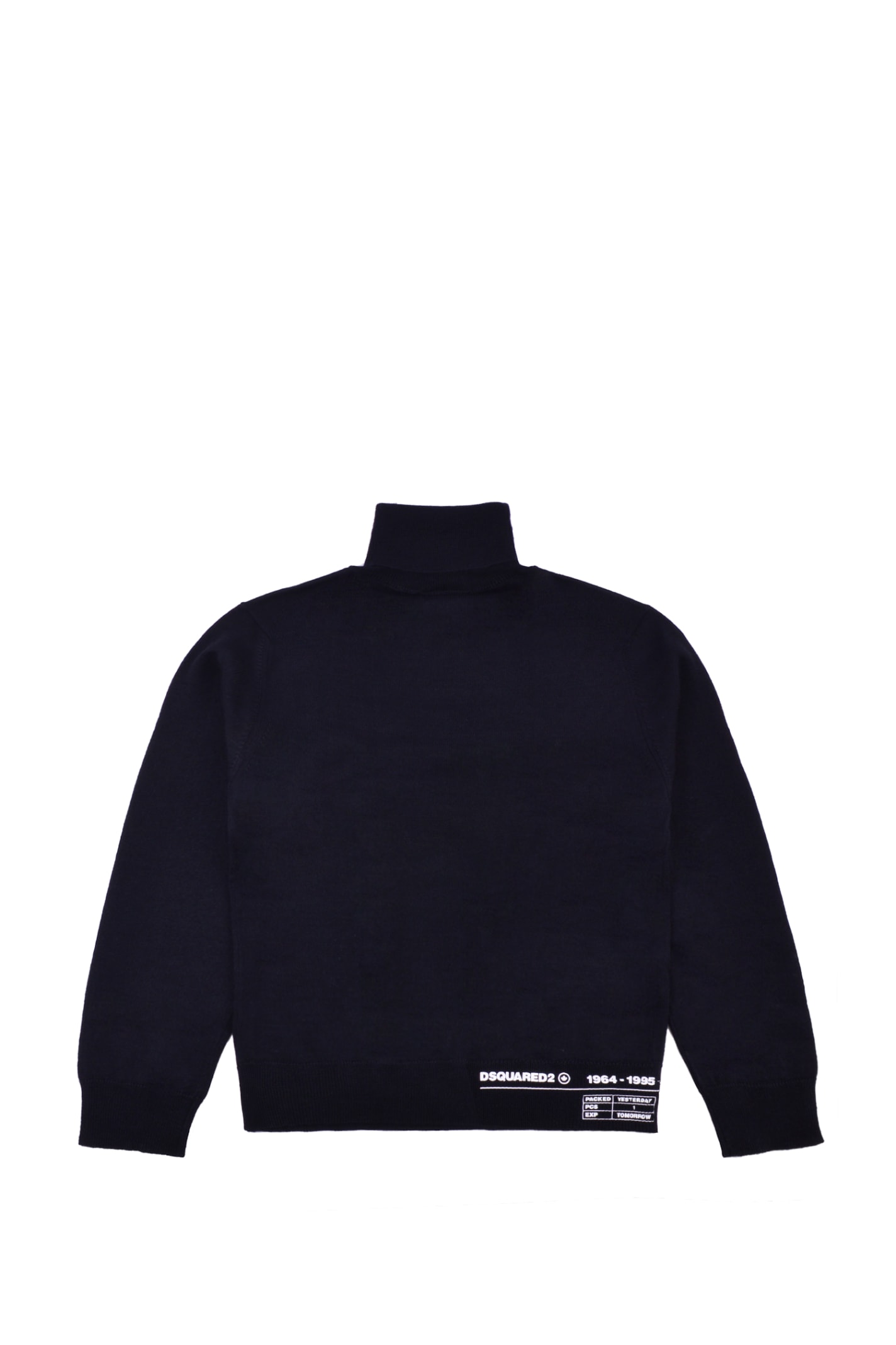 Dsquared2 High Neck Sweater In Wool Blend