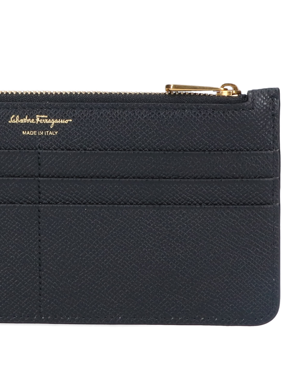 Shop Ferragamo Gancini Card Holder In Black