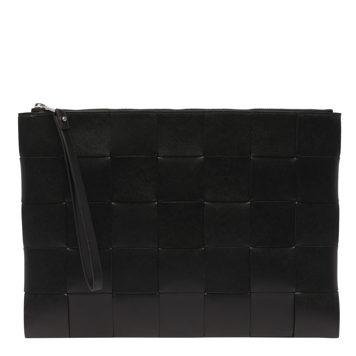 Shop Bottega Veneta Pochette Cassette Grande In Black