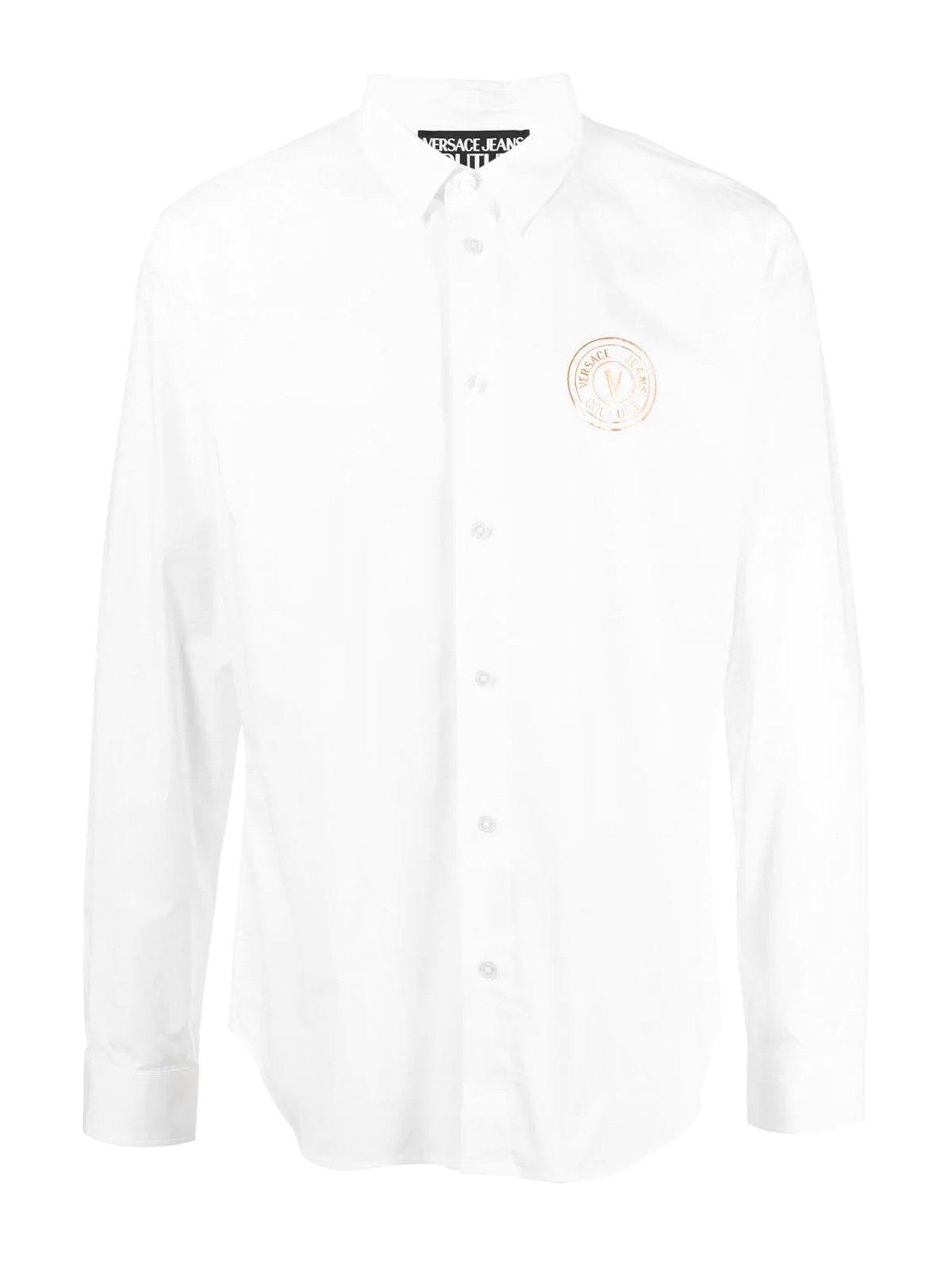 Versace Jeans Couture Logo Detailed Button-up Shirt