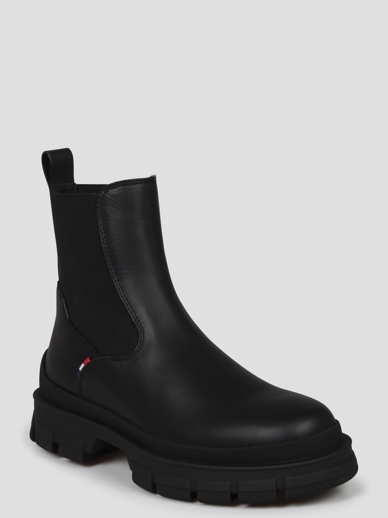 Shop Moncler Tank Ankle Boots In Black