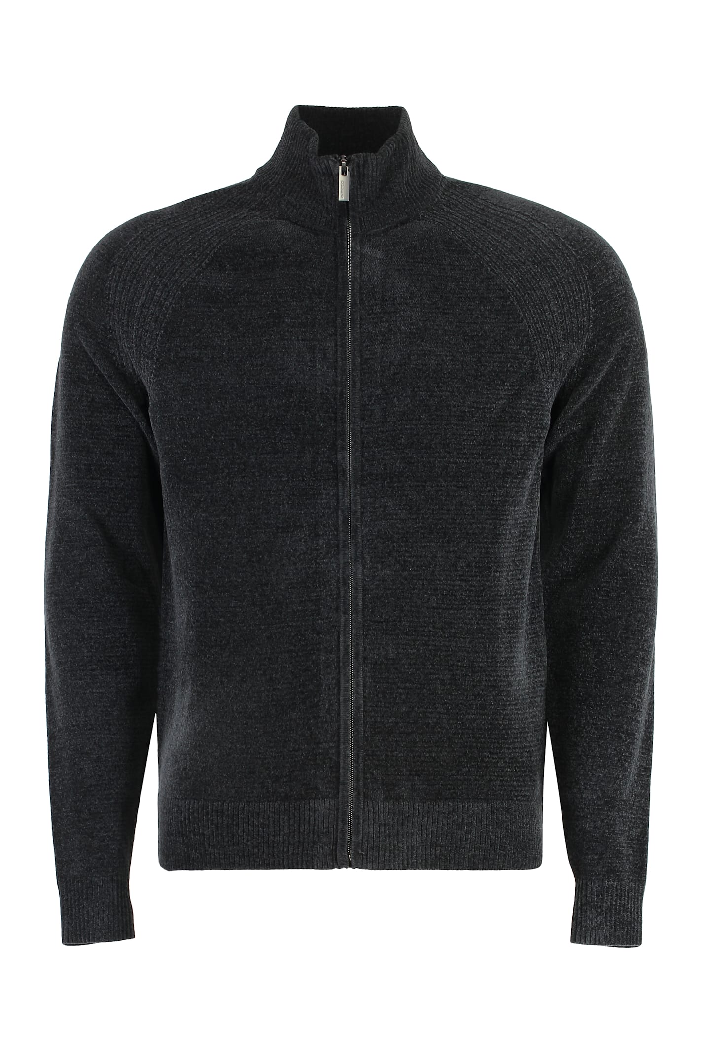 Chenille Full-zip Sweater