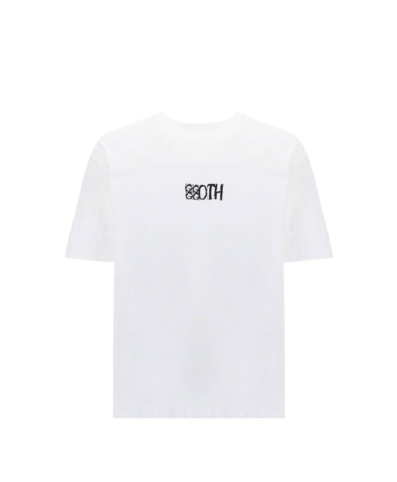 Shop Givenchy 4g Logo Printed Crewneck T-shirt In White
