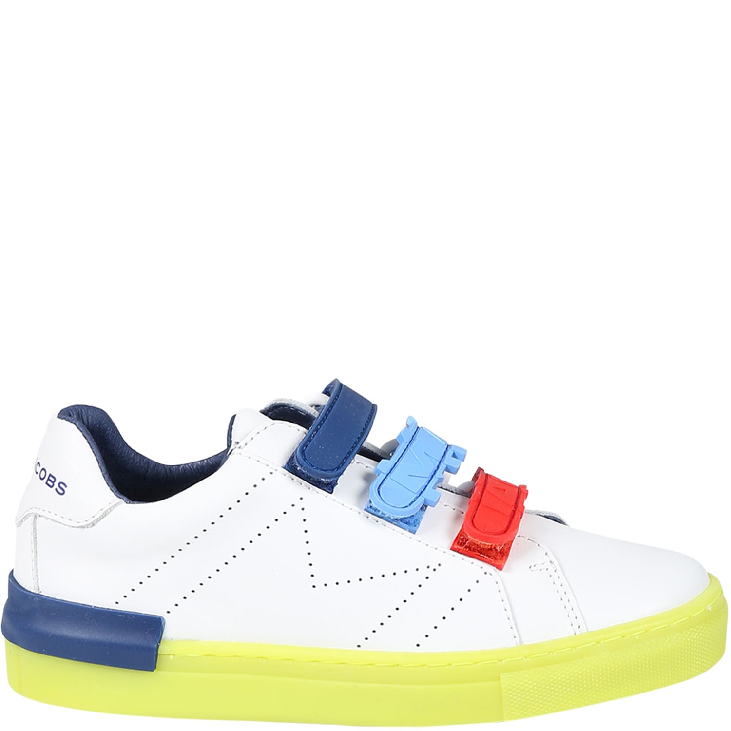 Little Marc Jacobs Kids' White Sneakers For Boy With Logo