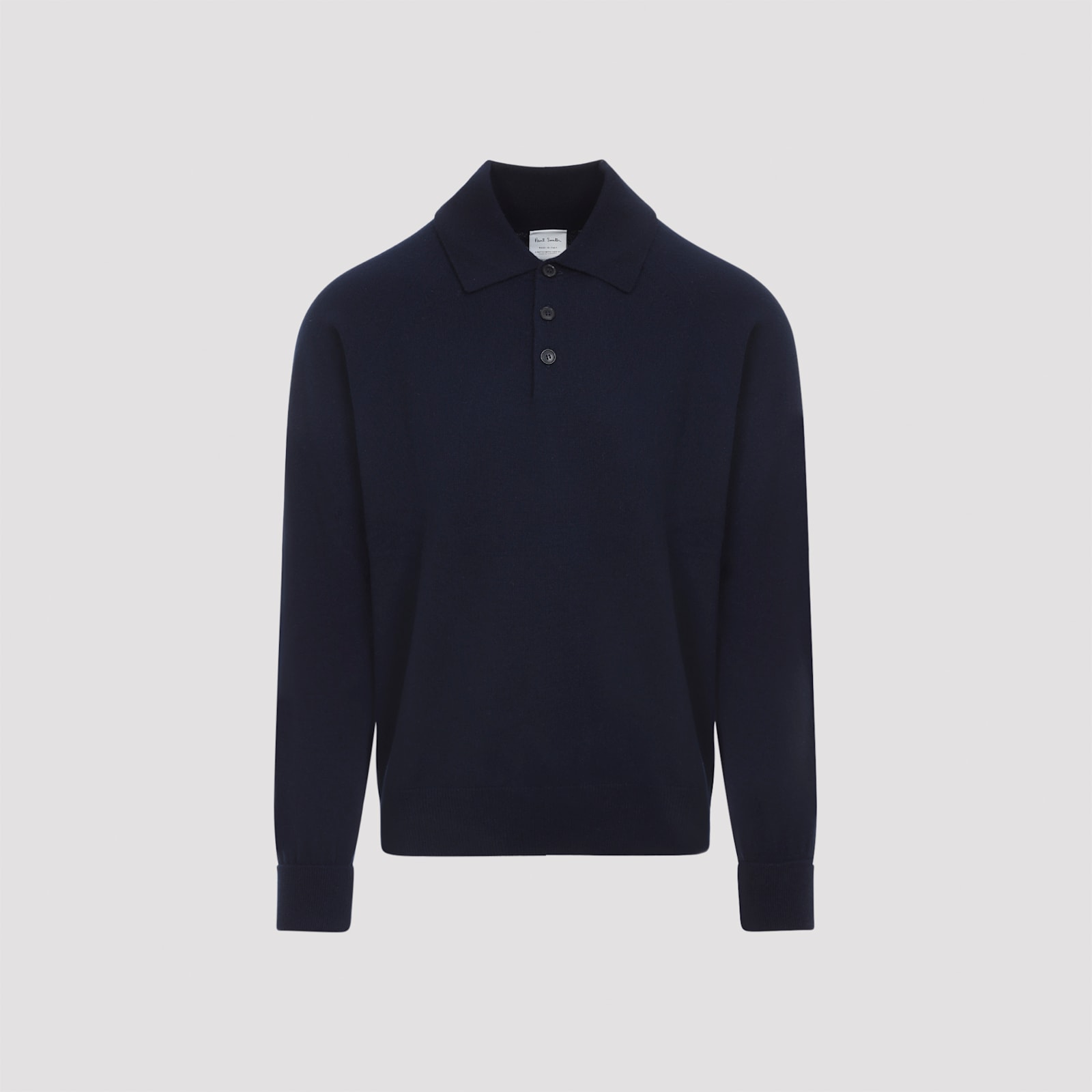 Paul Smith Mens Sweater Ls Polo In Blue
