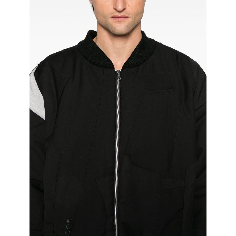 Who Decides War Patchwork-design Jacket In Black