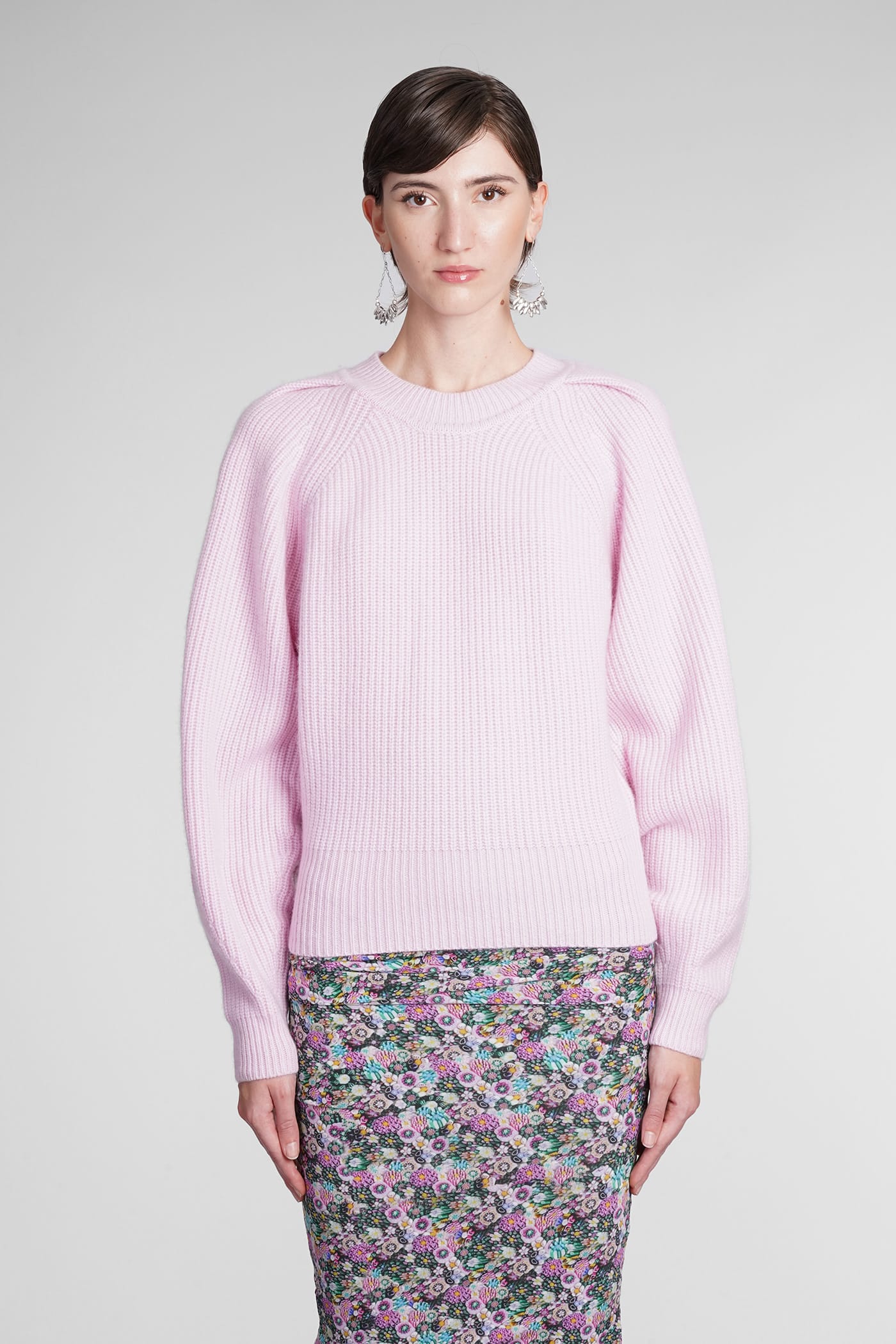 Isabel Marant Billie Knitwear In Rose-pink Wool
