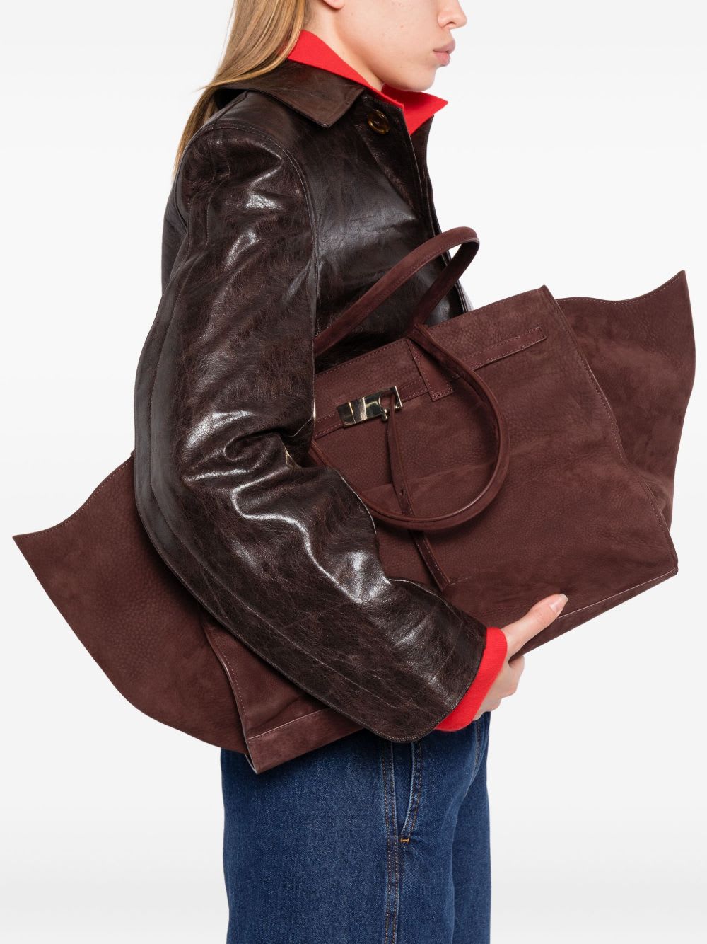 Benedetta Bruzziches Bag With Appliqué In Burgundy