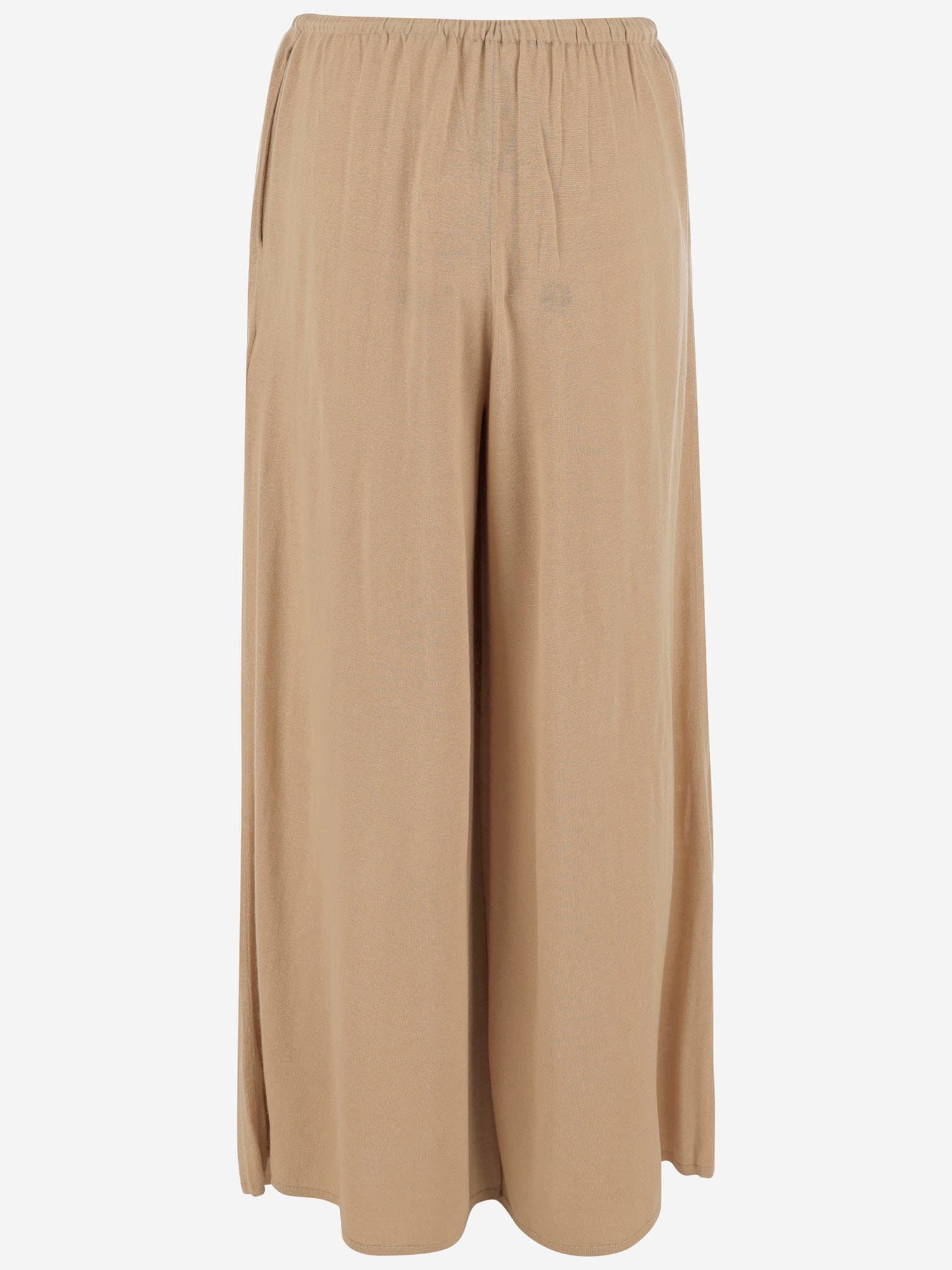 By Malene Birger Light Brown Piscata Wide-leg Trousers In Neutral