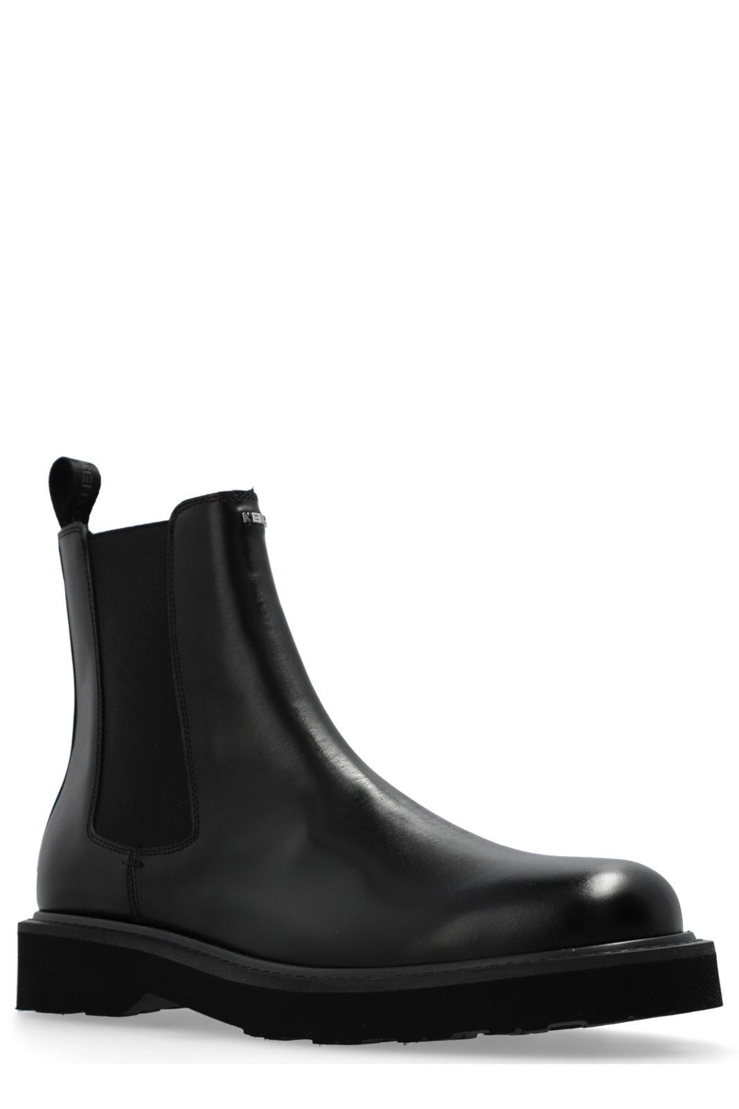 Shop Kenzo Ankle Chelsea Boots In Black