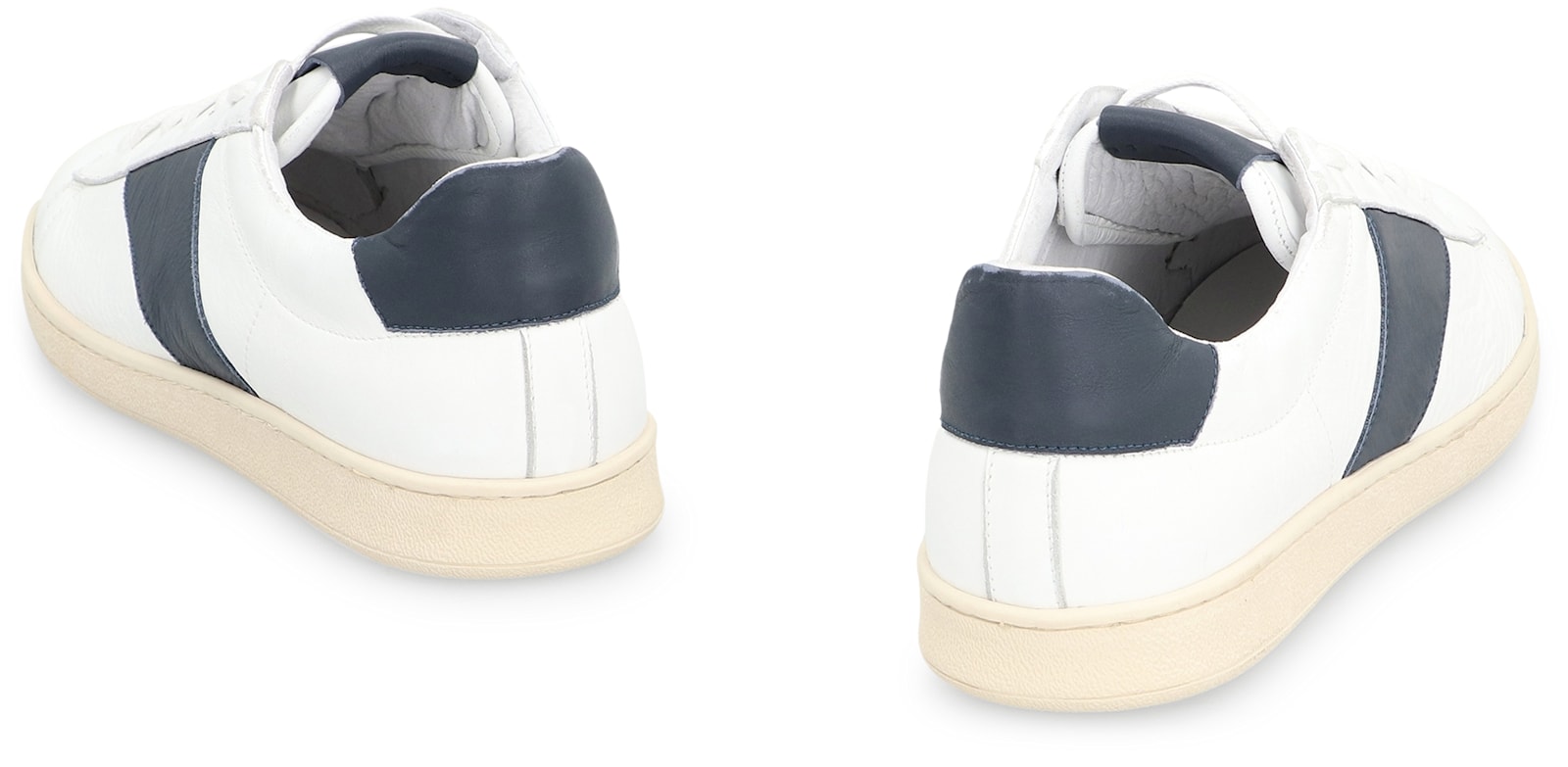 Rhude Court Leather Low-top Sneakers In White
