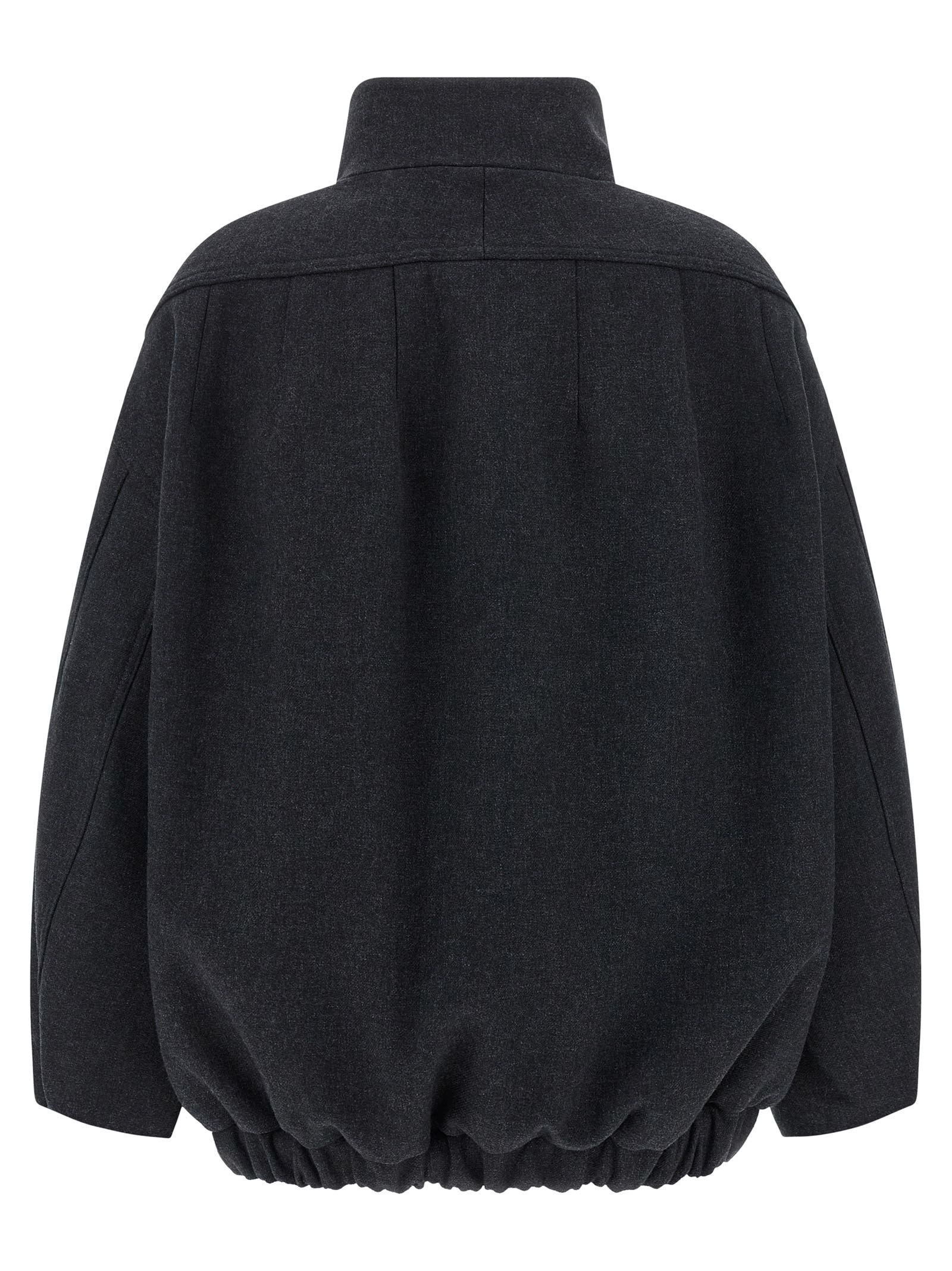 Dries Van Noten 00660-voles 2118 Brushed Back Twill Cotton Jacket Coats Grey In Gray