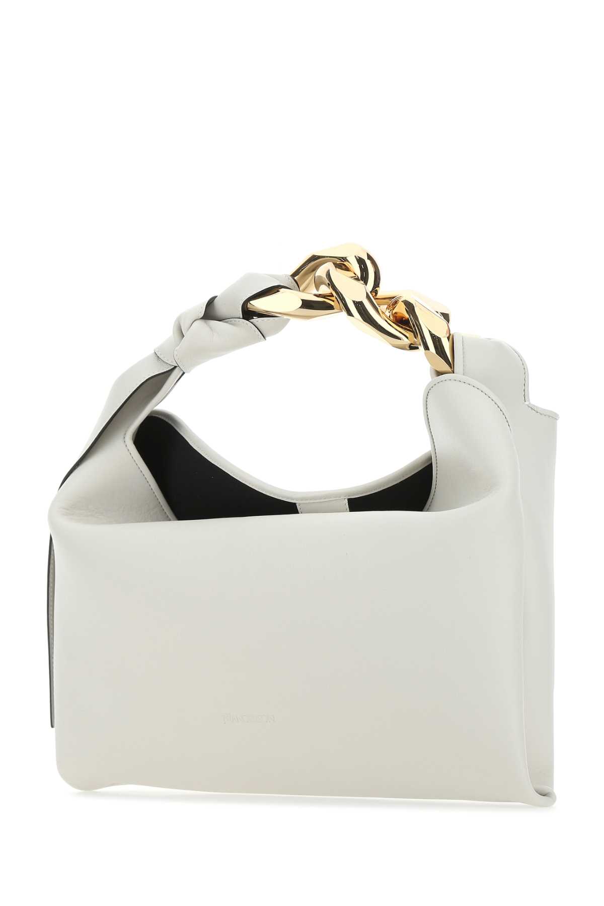 Jw Anderson Chalk Nappa Leather Small Chain Handbag In 002