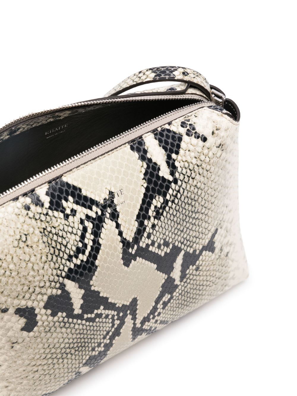 Khaite Lina Medium Leather Crossbody Bag In Animal Print