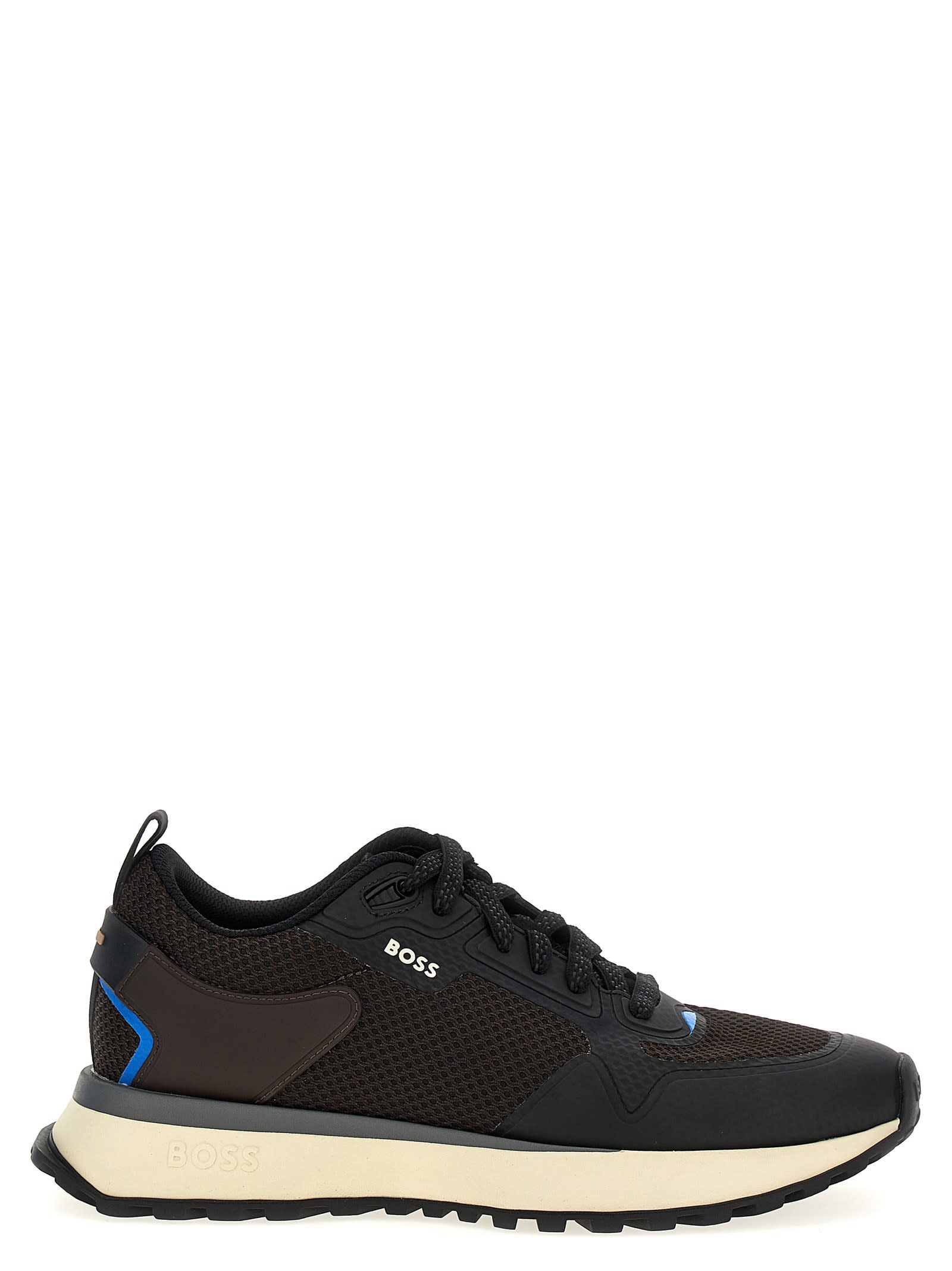 Shop Hugo Boss Jonah Sneakers In Brown